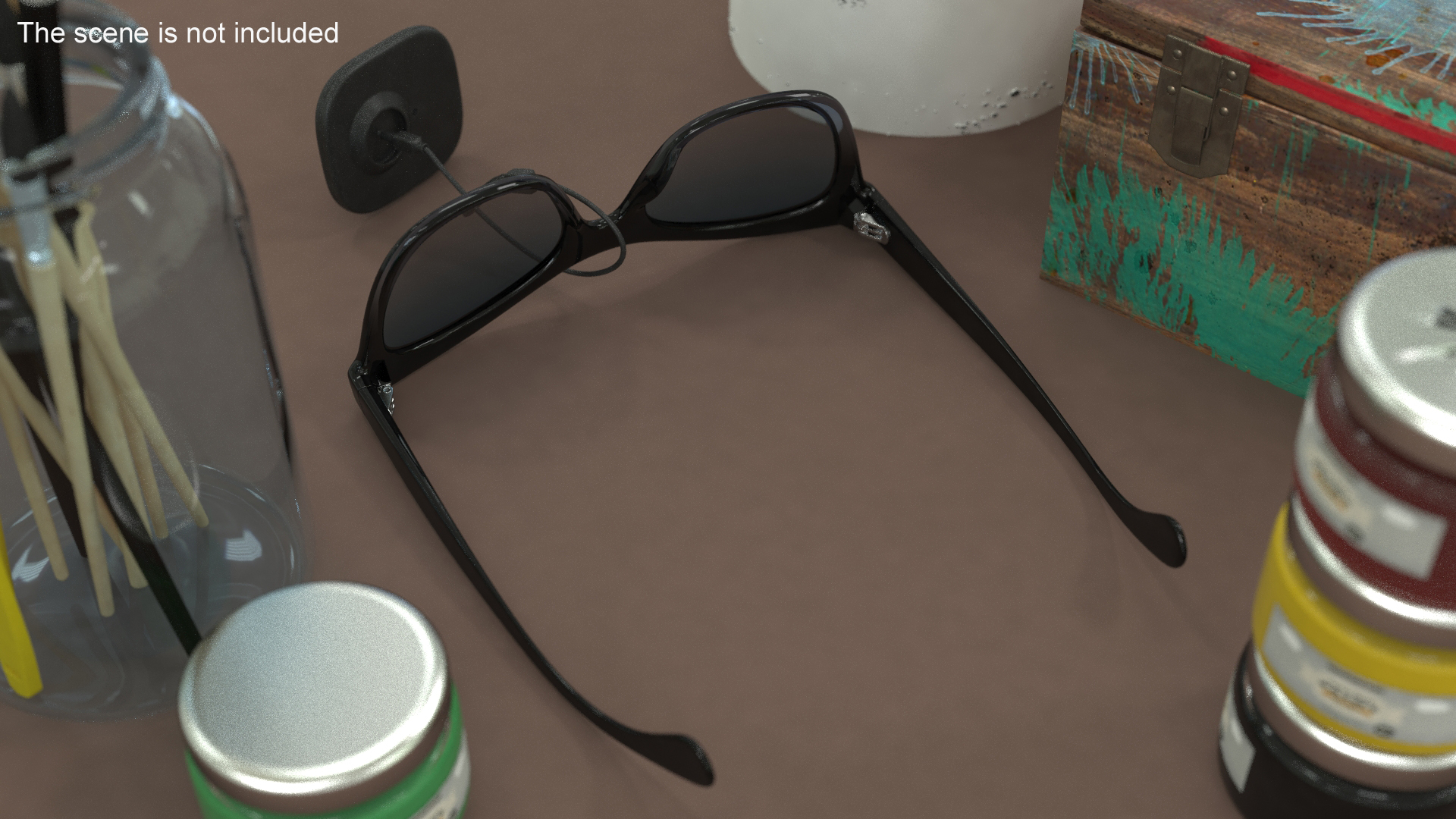 3D model Glasses With Security Tag
