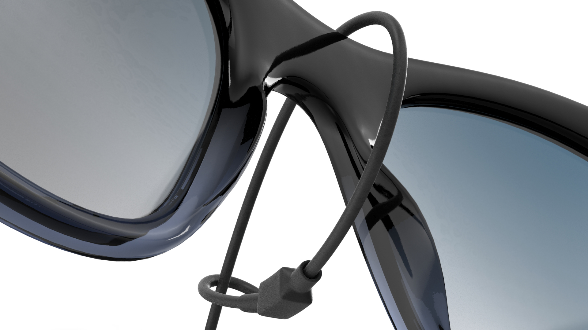 3D model Glasses With Security Tag