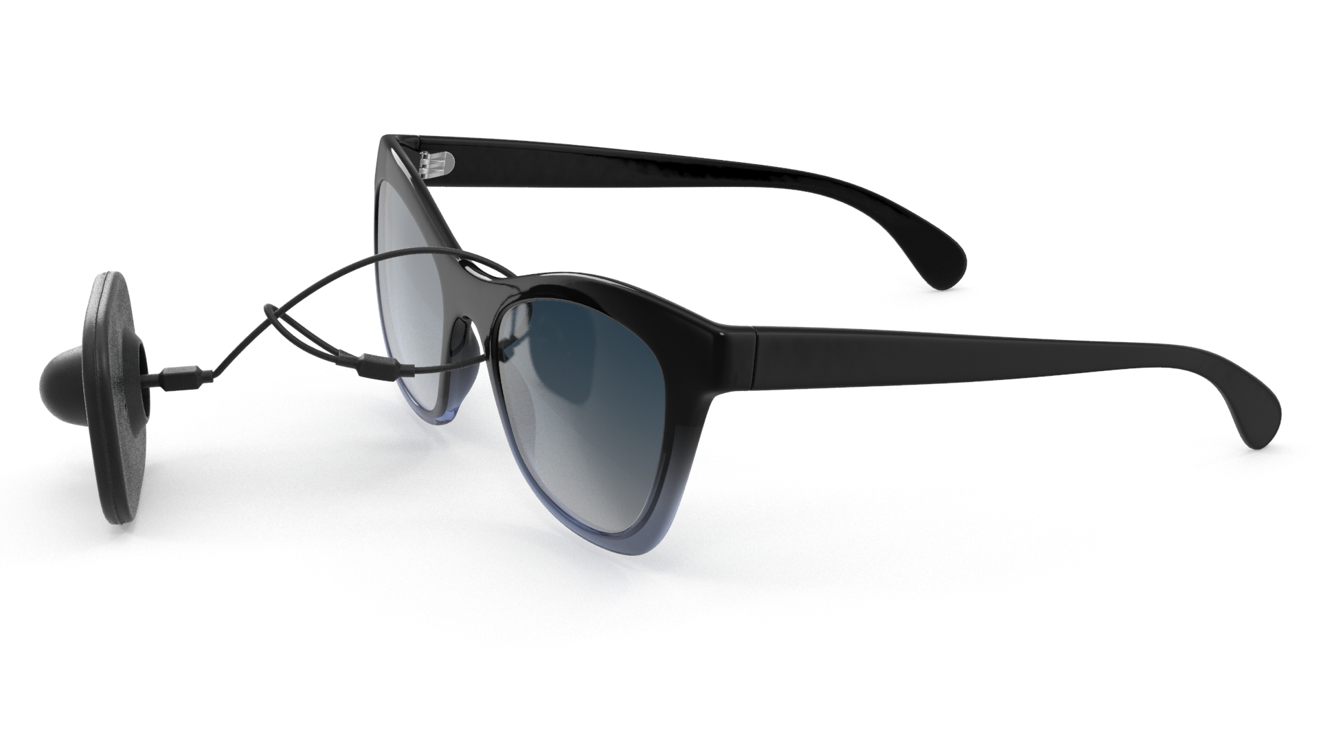 3D model Glasses With Security Tag
