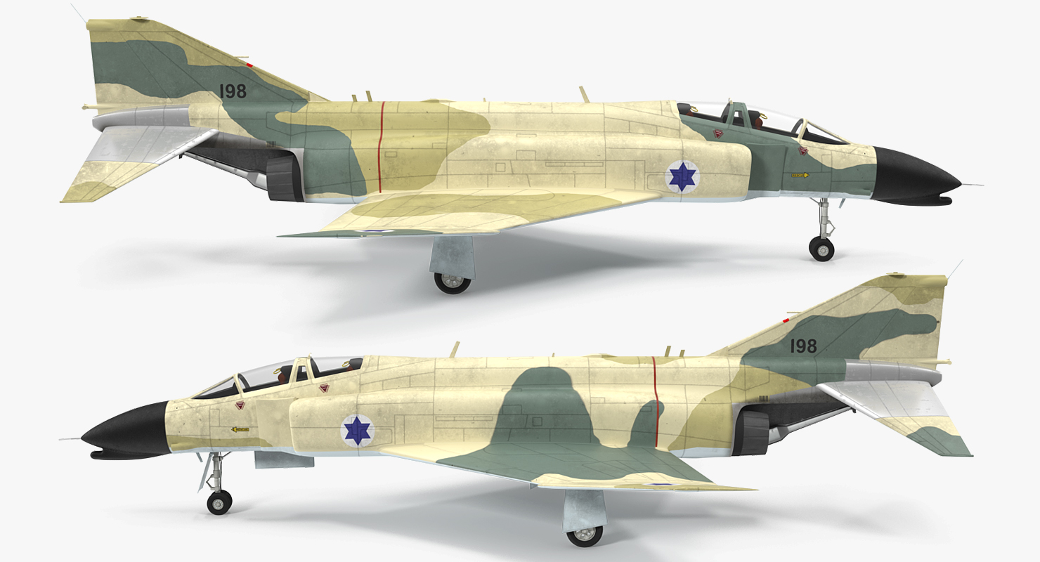 F 4E Kurnass Israeli Air Force 2 3D