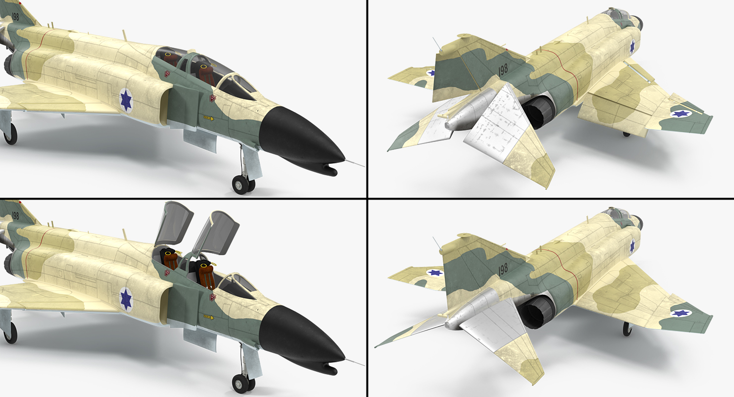 F 4E Kurnass Israeli Air Force 2 3D