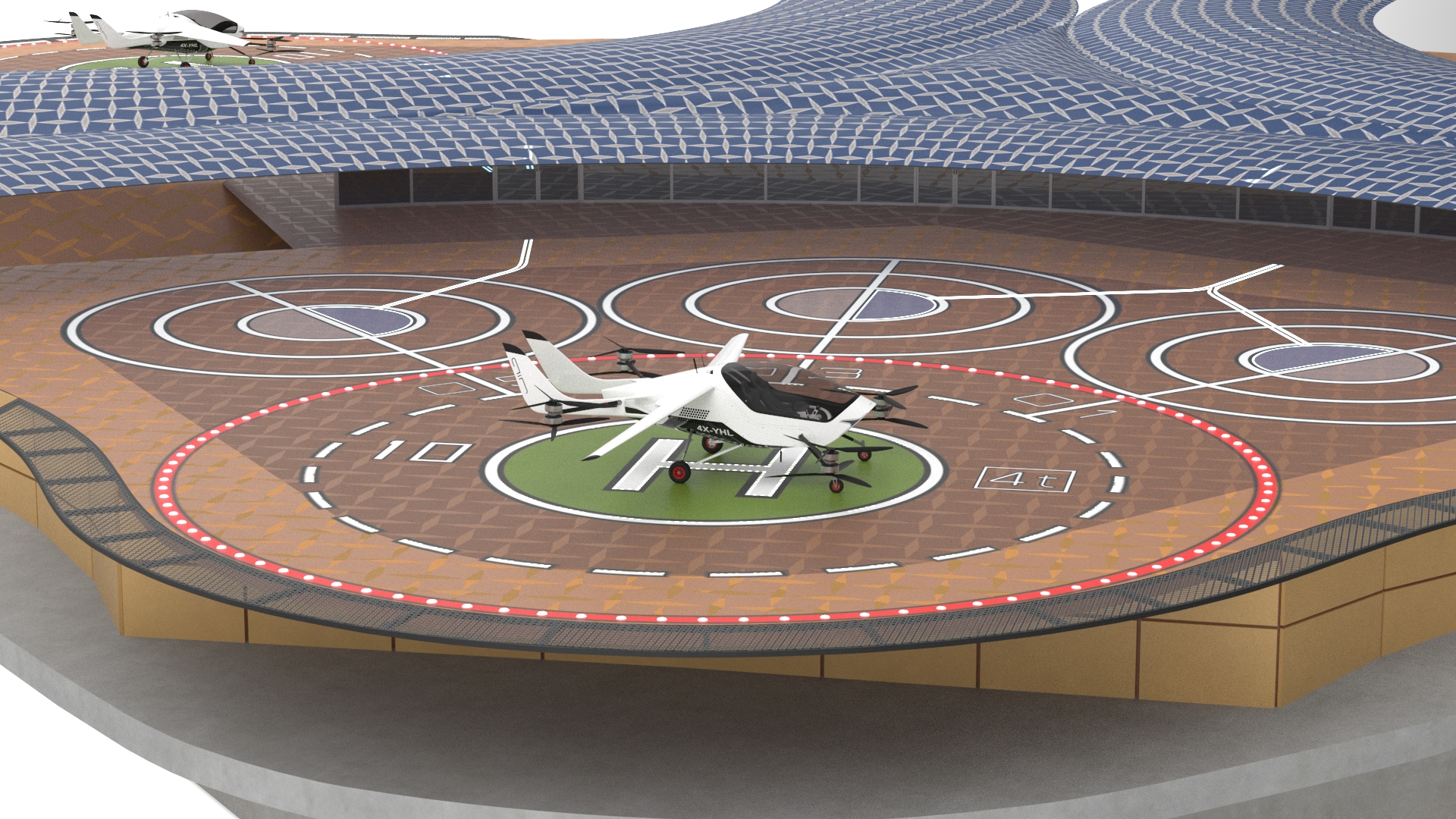 3D model Air Taxi Landing Pad