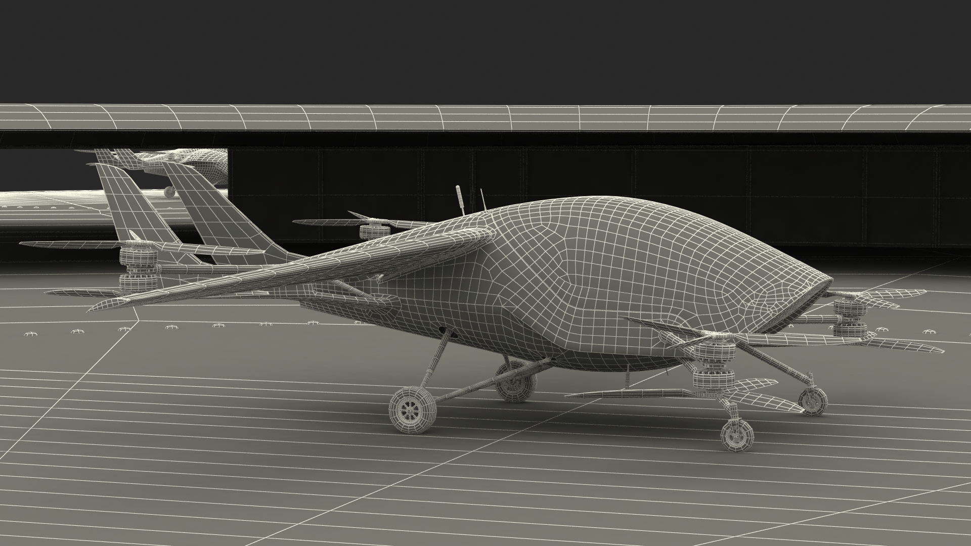 3D model Air Taxi Landing Pad
