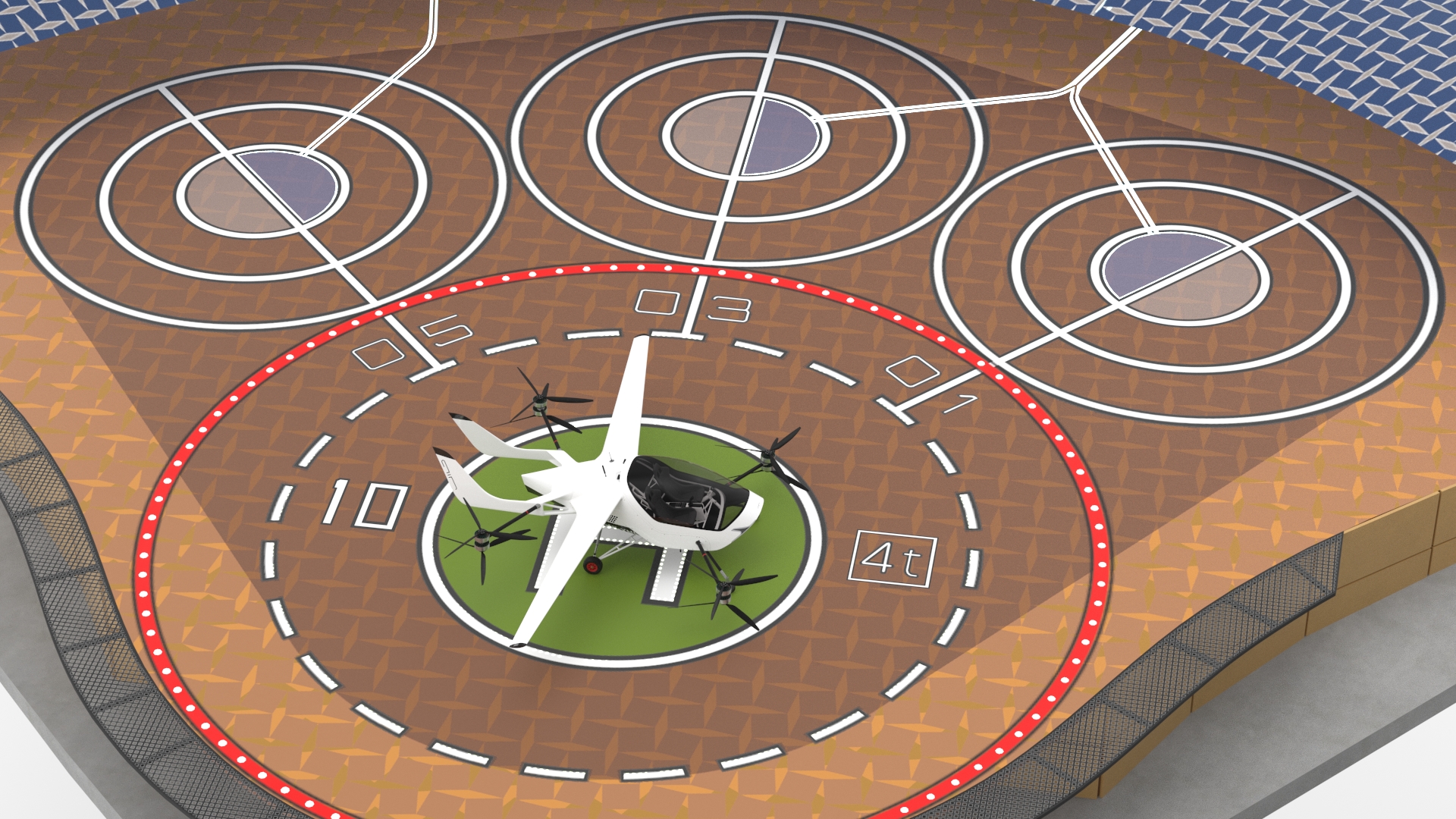 3D model Air Taxi Landing Pad