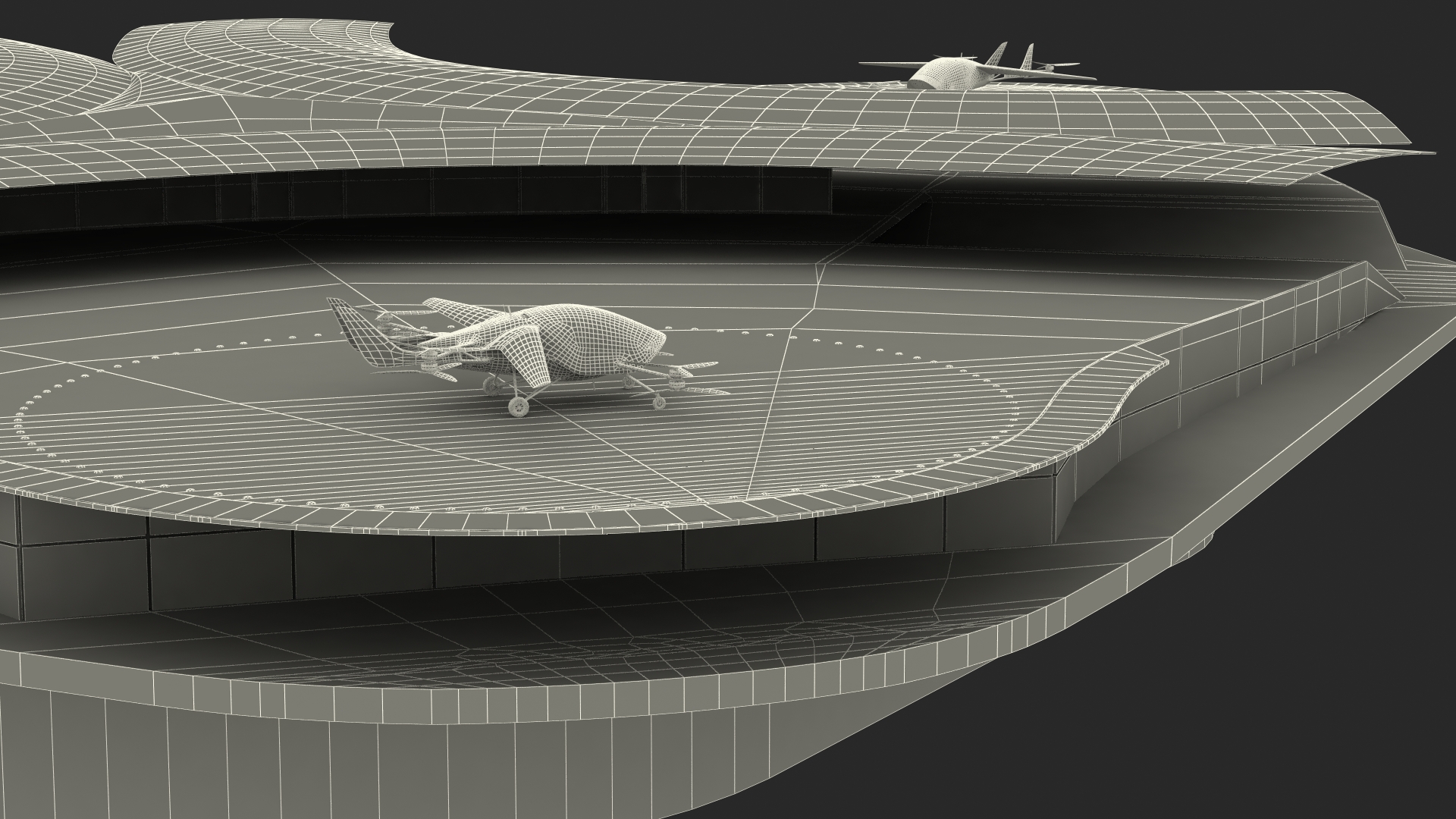 3D model Air Taxi Landing Pad