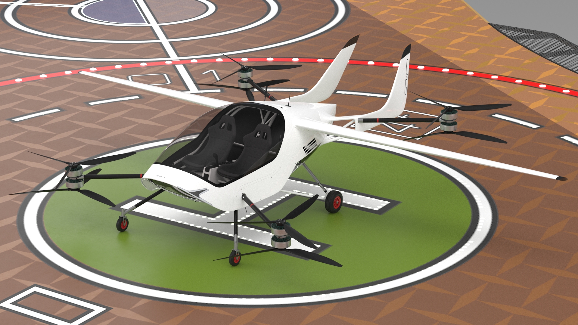 3D model Air Taxi Landing Pad
