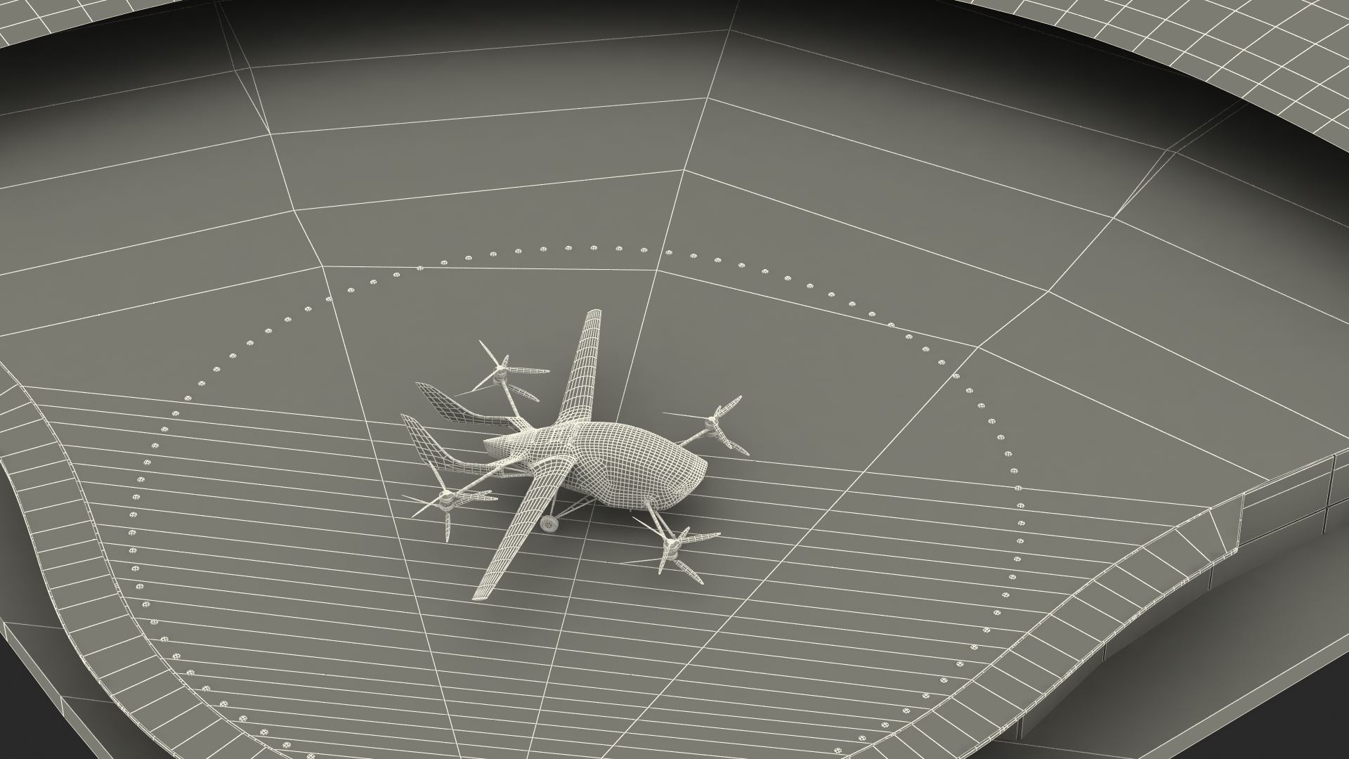 3D model Air Taxi Landing Pad