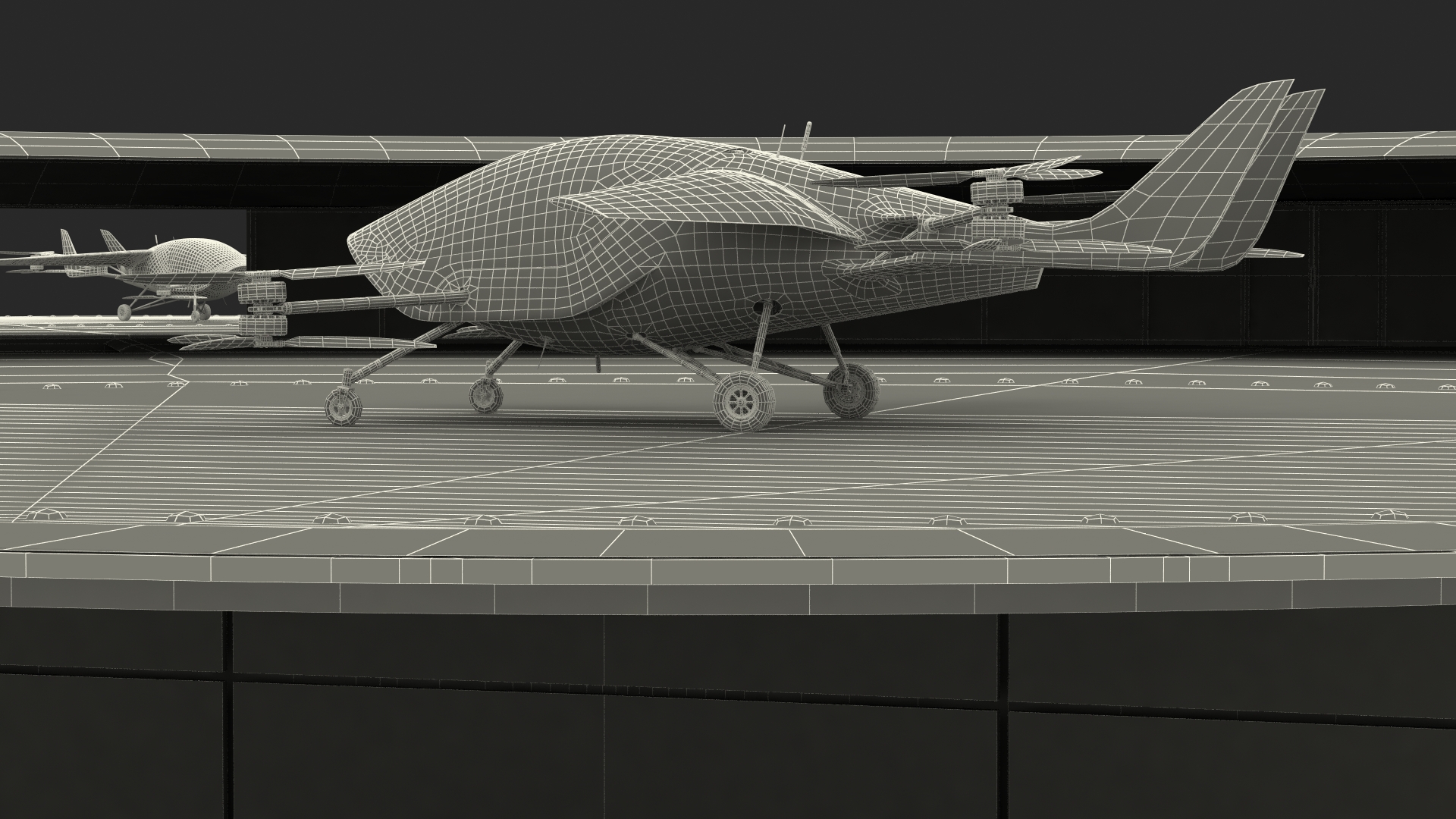 3D model Air Taxi Landing Pad