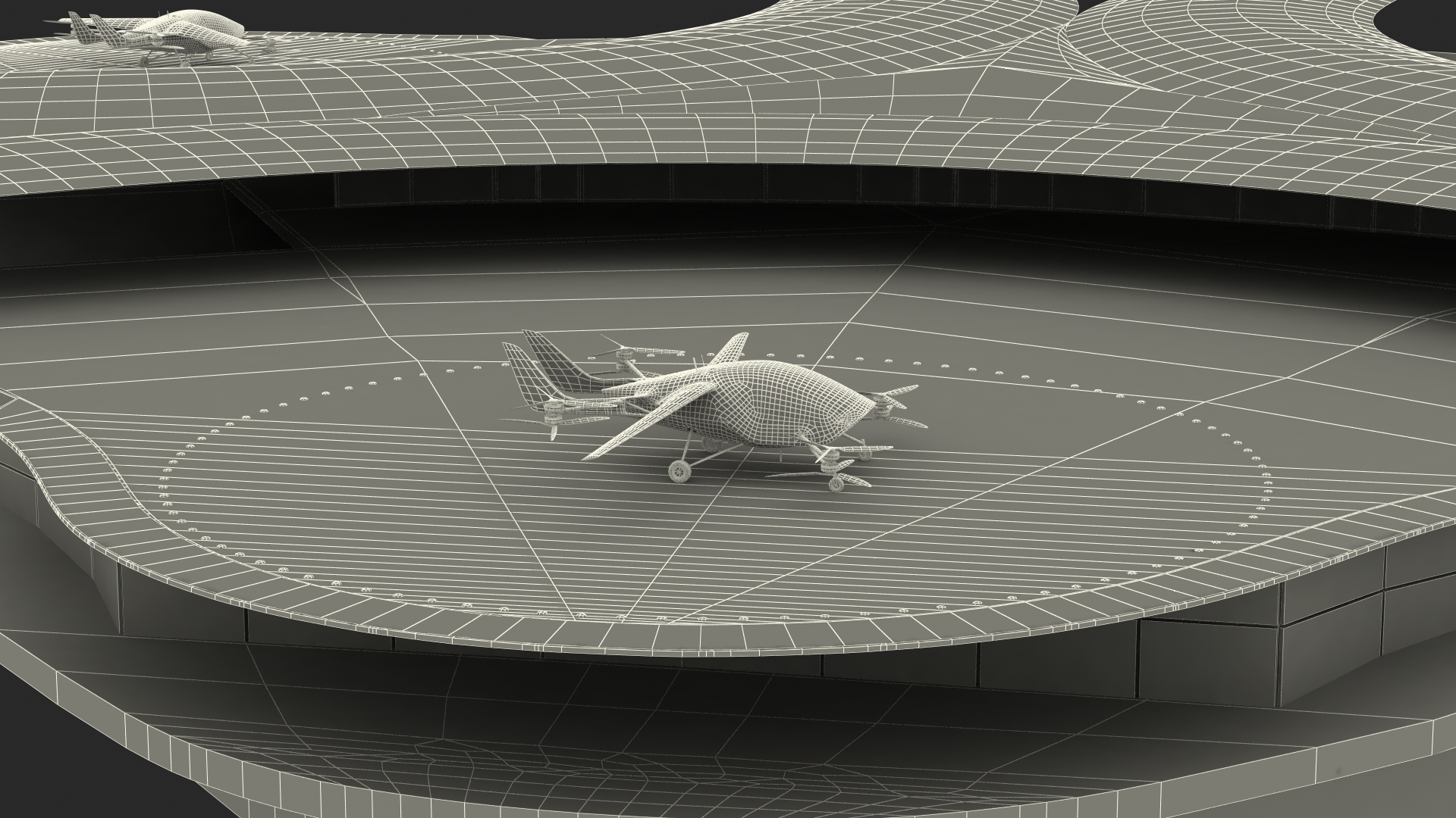 3D model Air Taxi Landing Pad