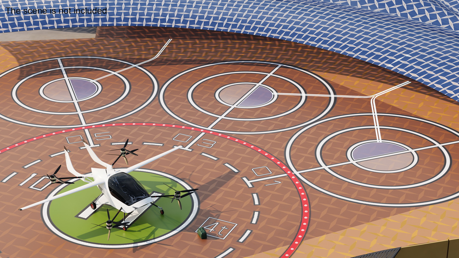 3D model Air Taxi Landing Pad