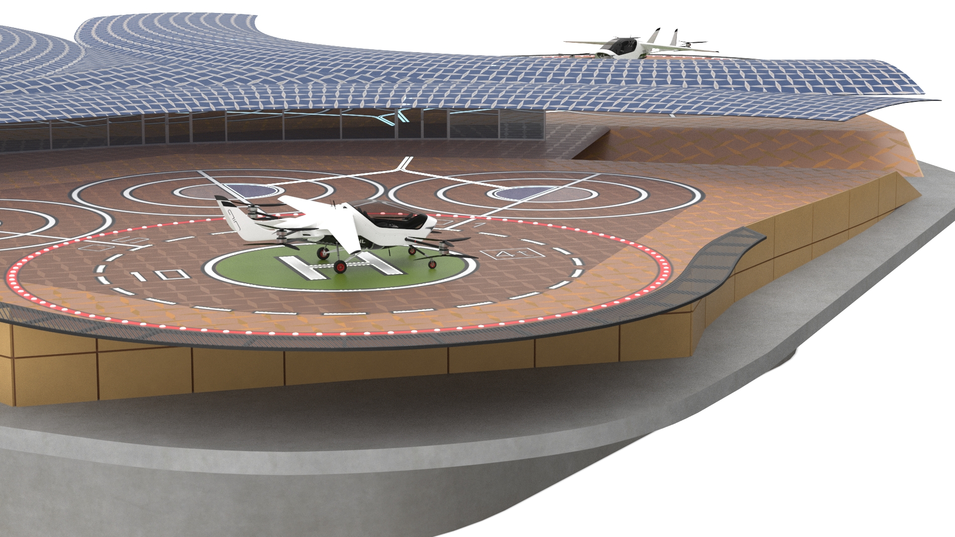 3D model Air Taxi Landing Pad