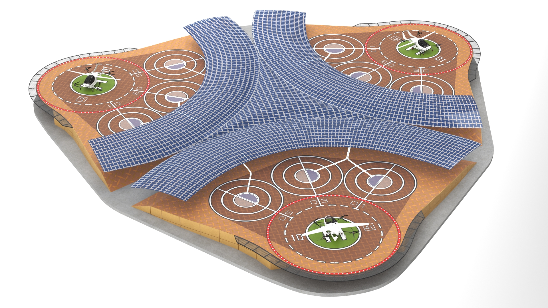 3D model Air Taxi Landing Pad