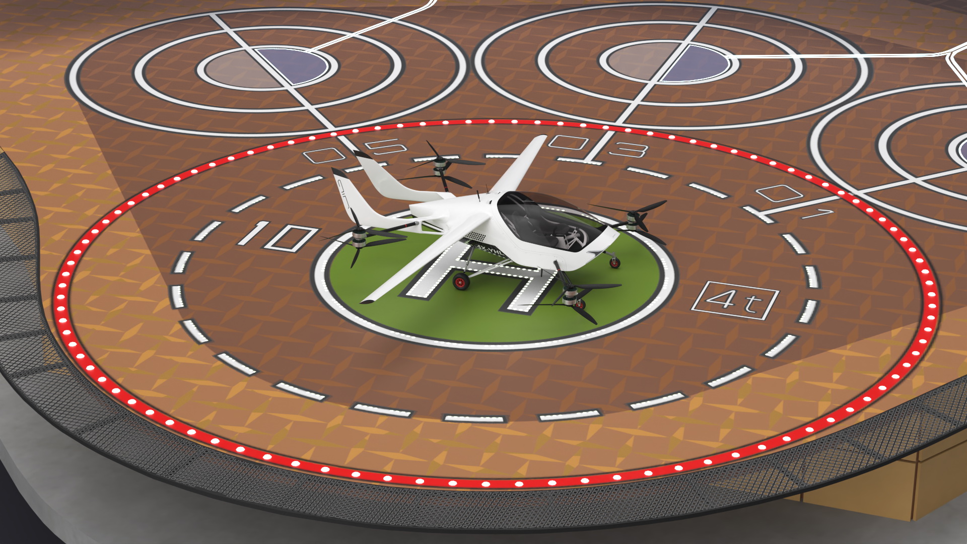 3D model Air Taxi Landing Pad