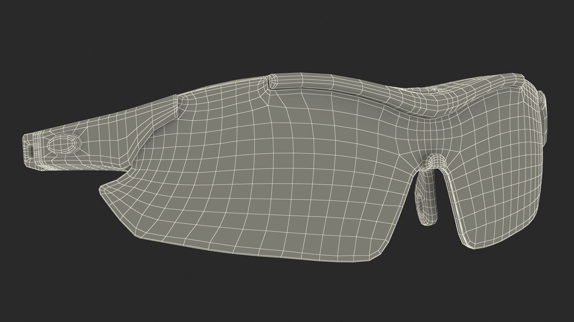 3D Blue Sport Glasses model