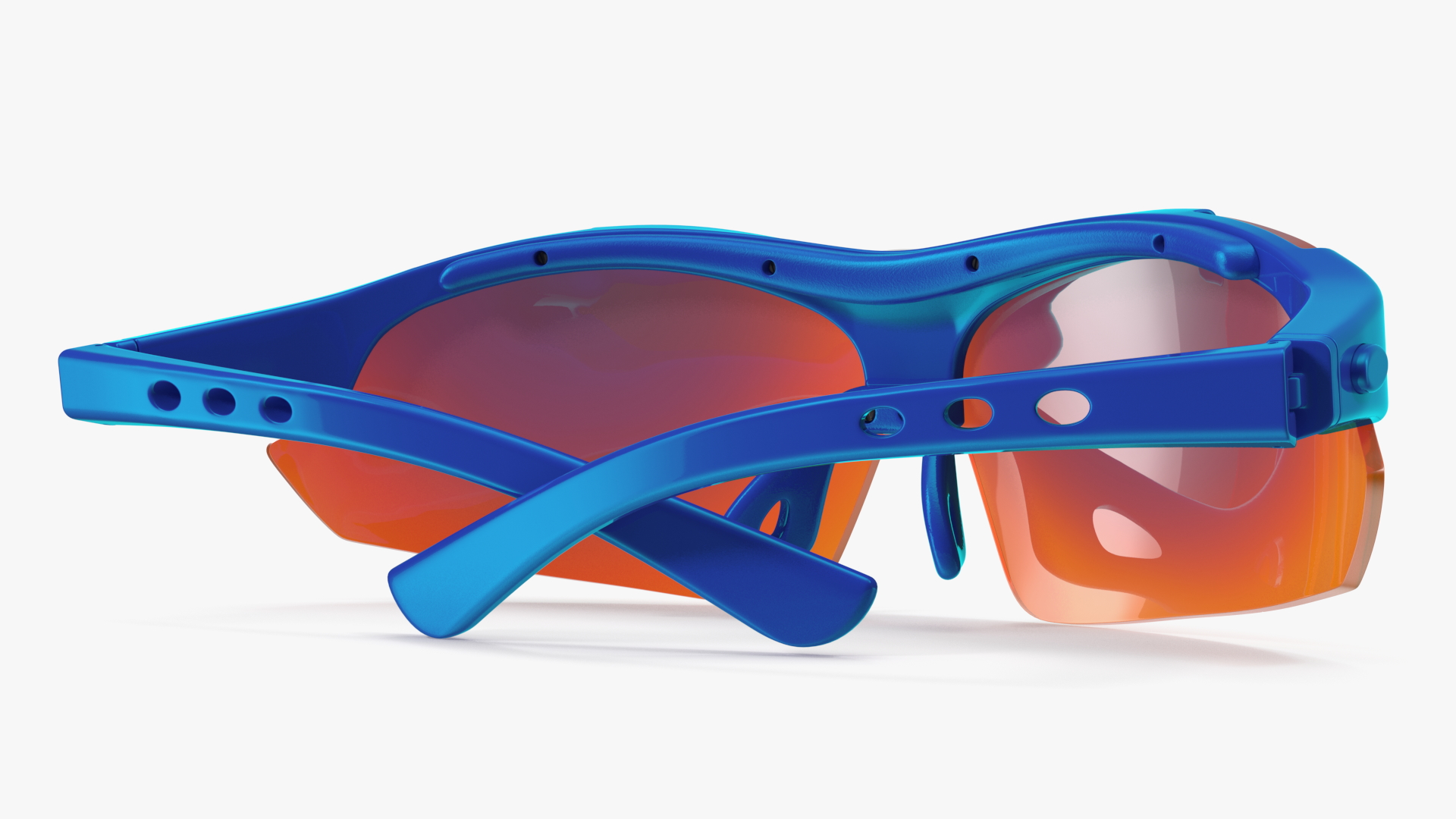 3D Blue Sport Glasses model