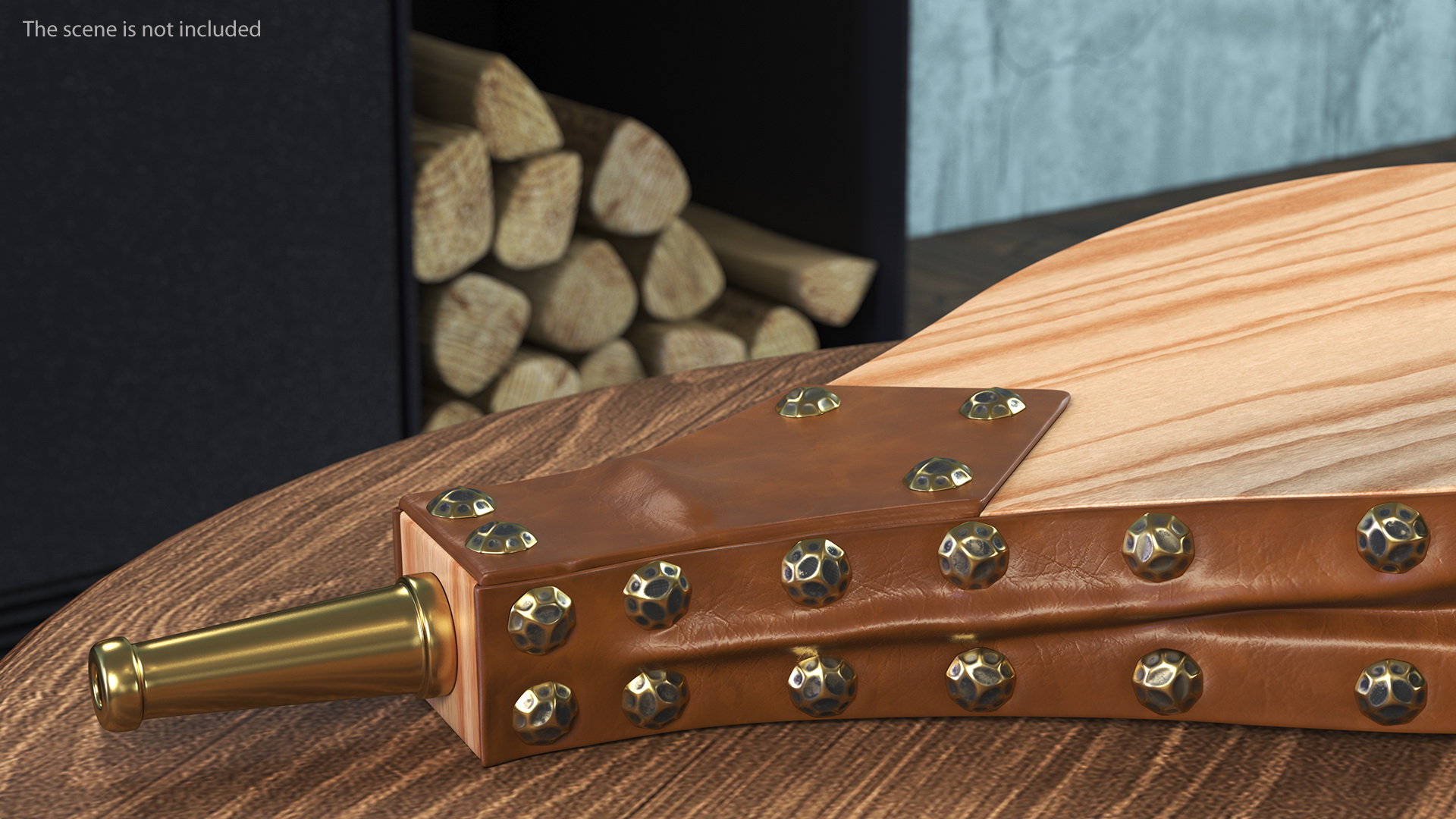 3D Vintage Manual Fireplace Blower