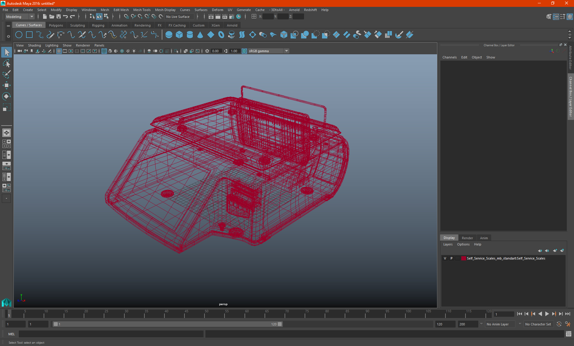 Self Service Scales 3D model