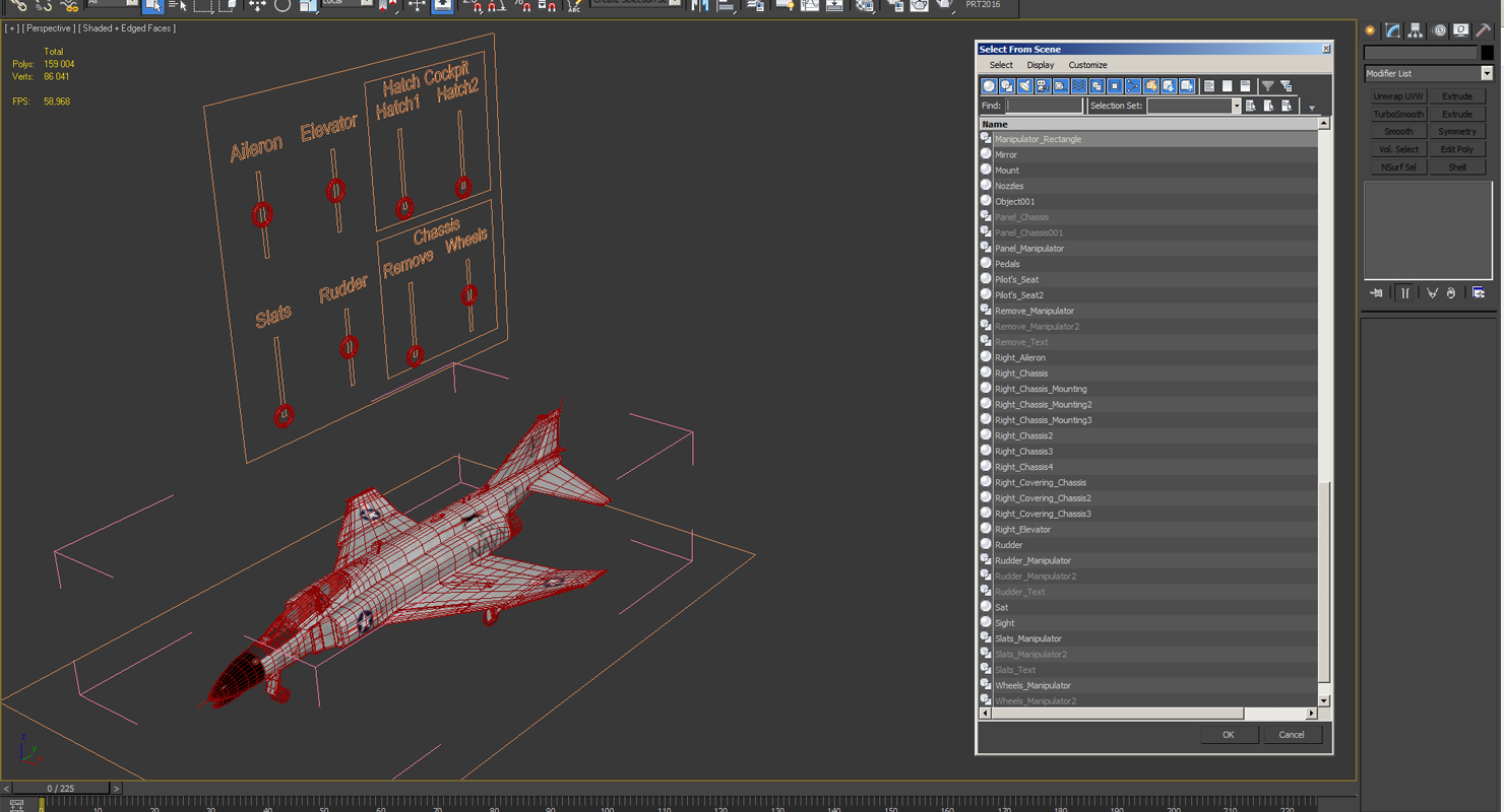 3D F 4 Phantom II US Navy 2 Rigged