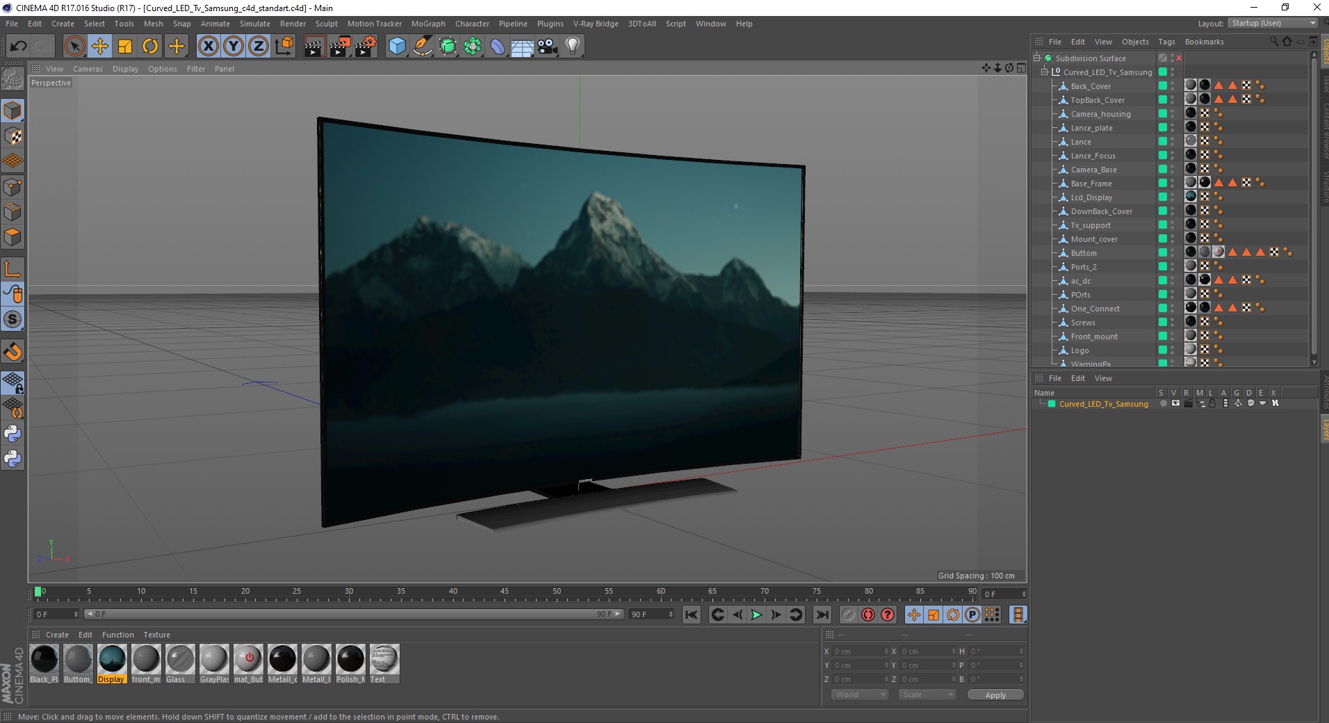 3D Curved LED Tv Samsung