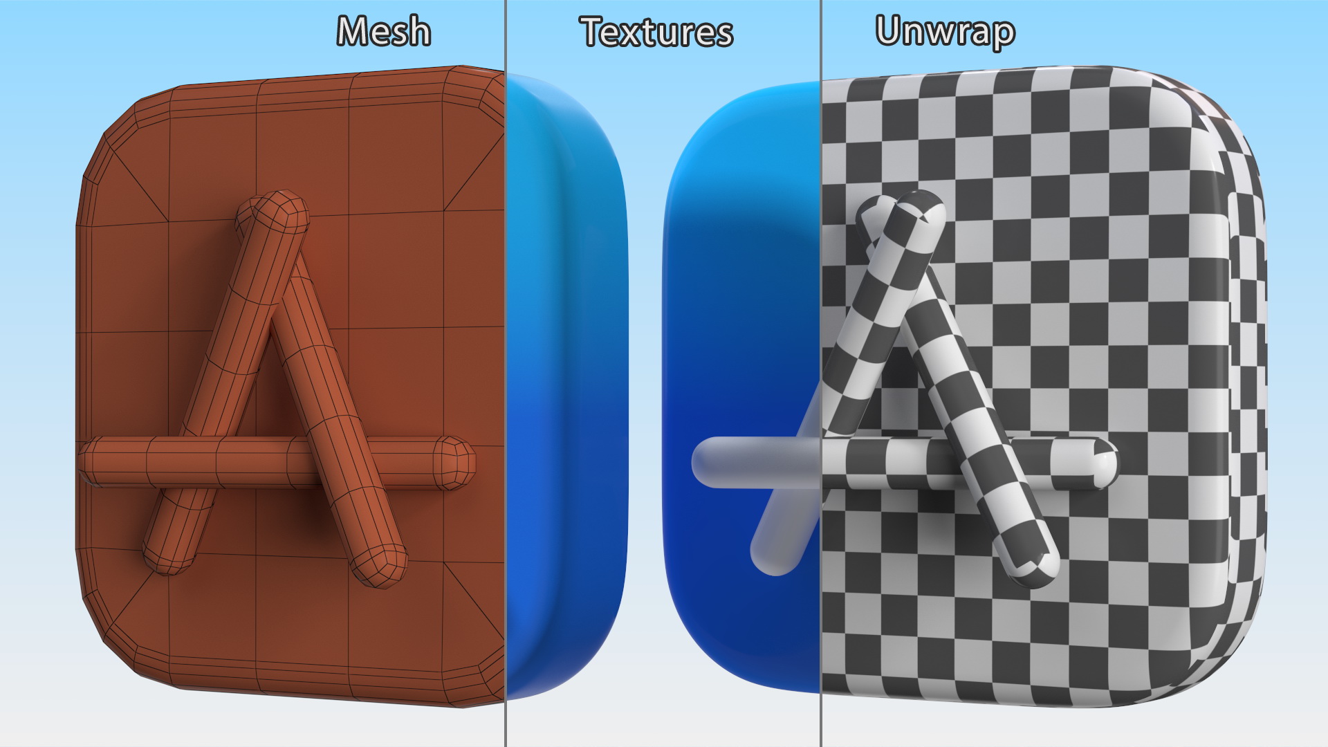 App Store Icon 3D model