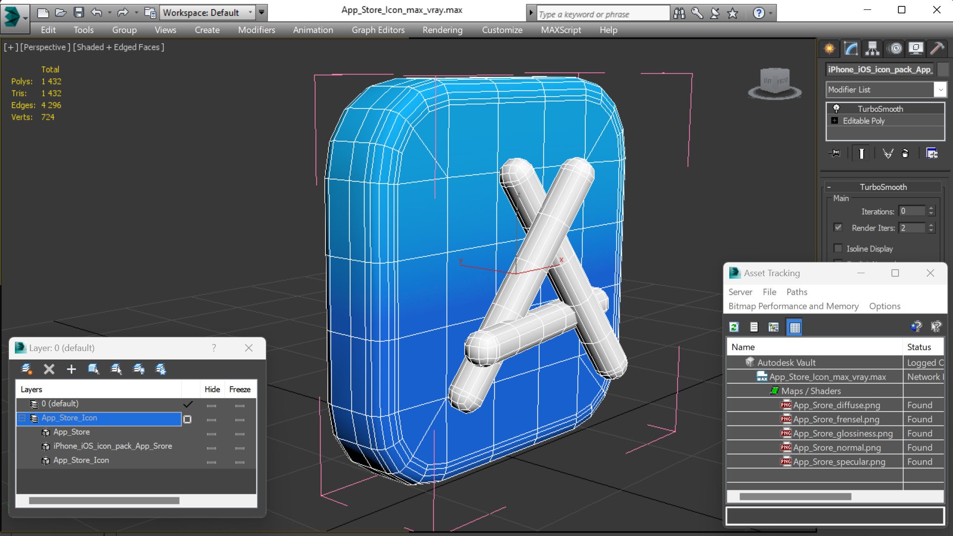 App Store Icon 3D model