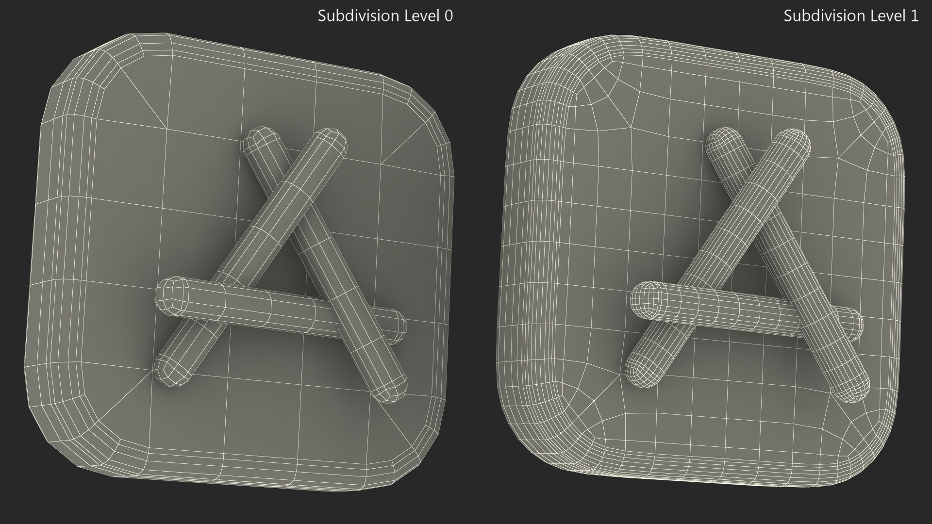 App Store Icon 3D model