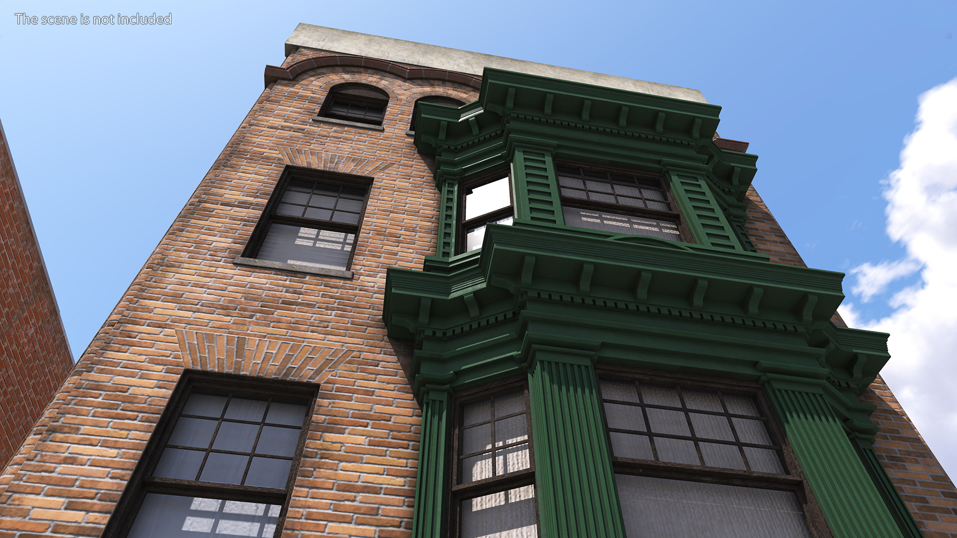 Apartment Building with Restaurant 3D model