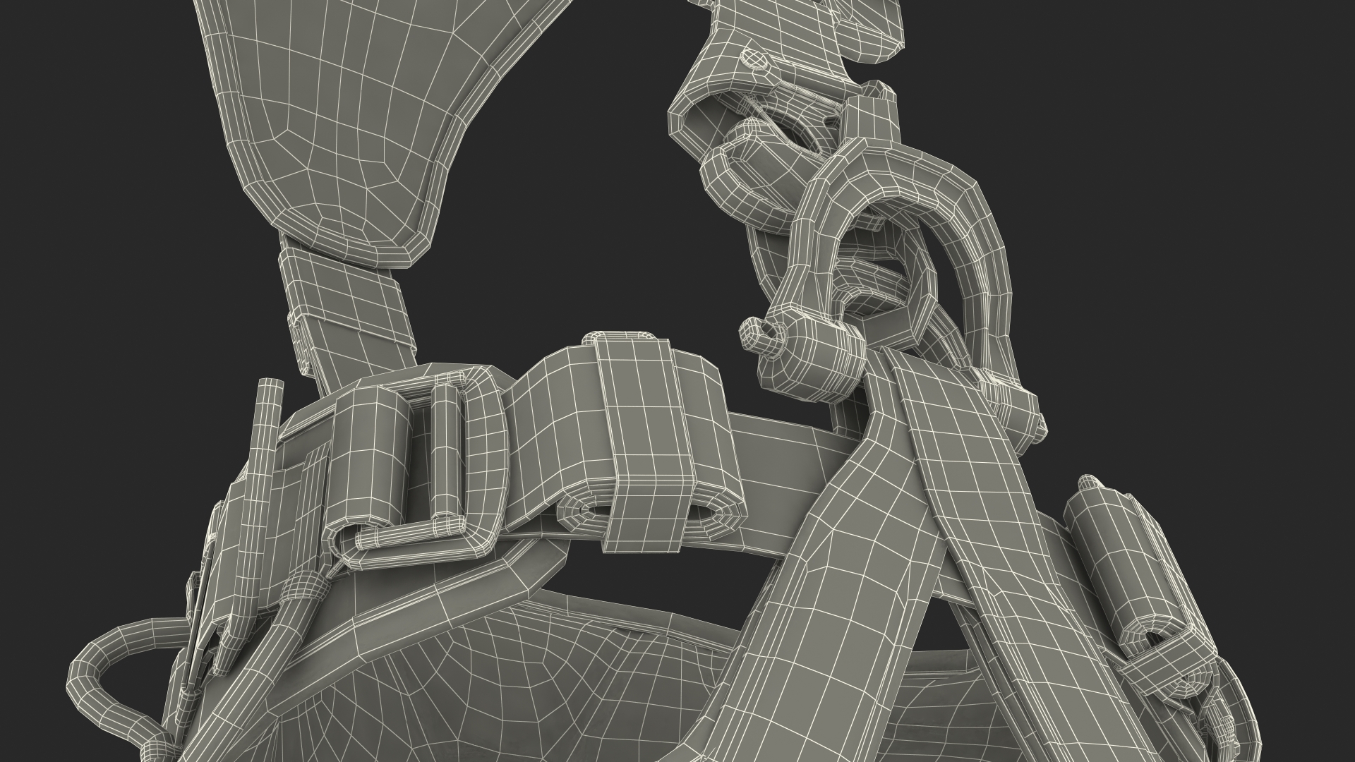 3D Petzl Astro Bod Fast Full Body Harness model