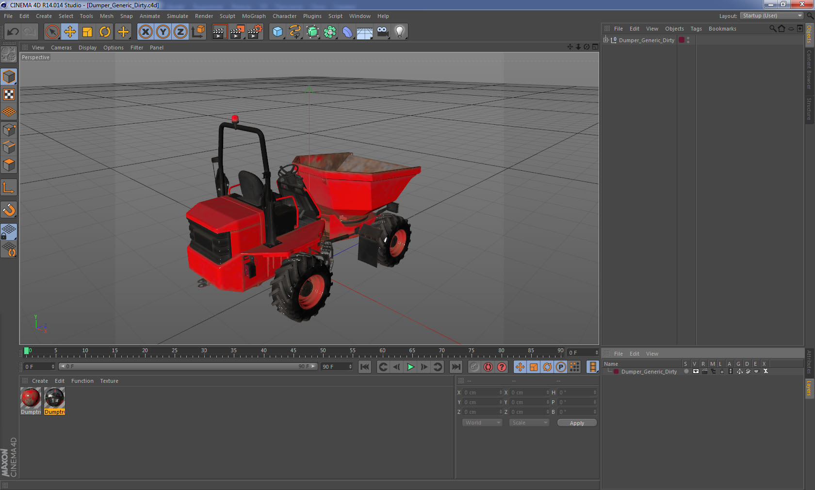 3D model Dumper Generic Dirty