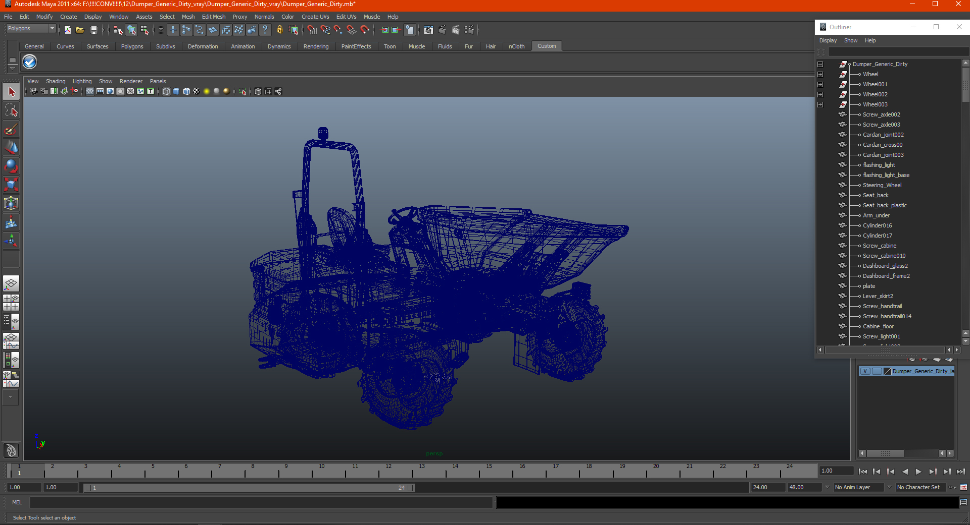 3D model Dumper Generic Dirty