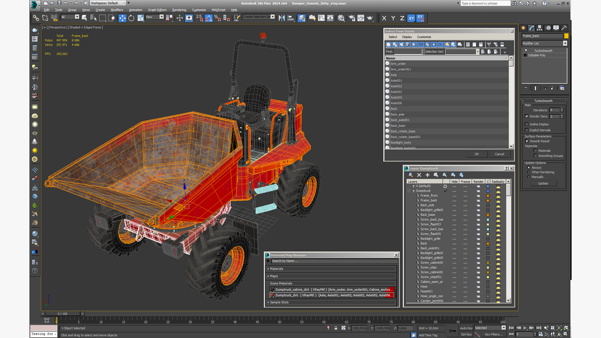 3D model Dumper Generic Dirty