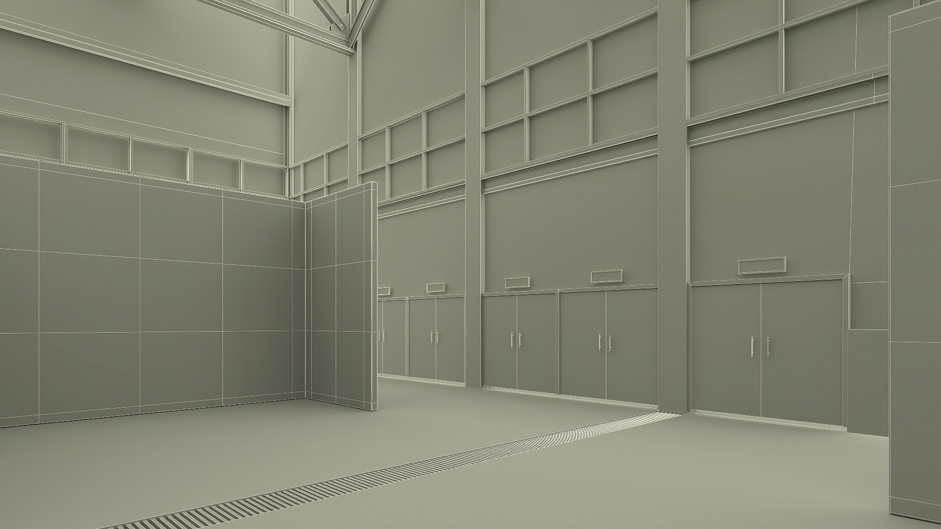 Office Cubicle Workspace 3D model