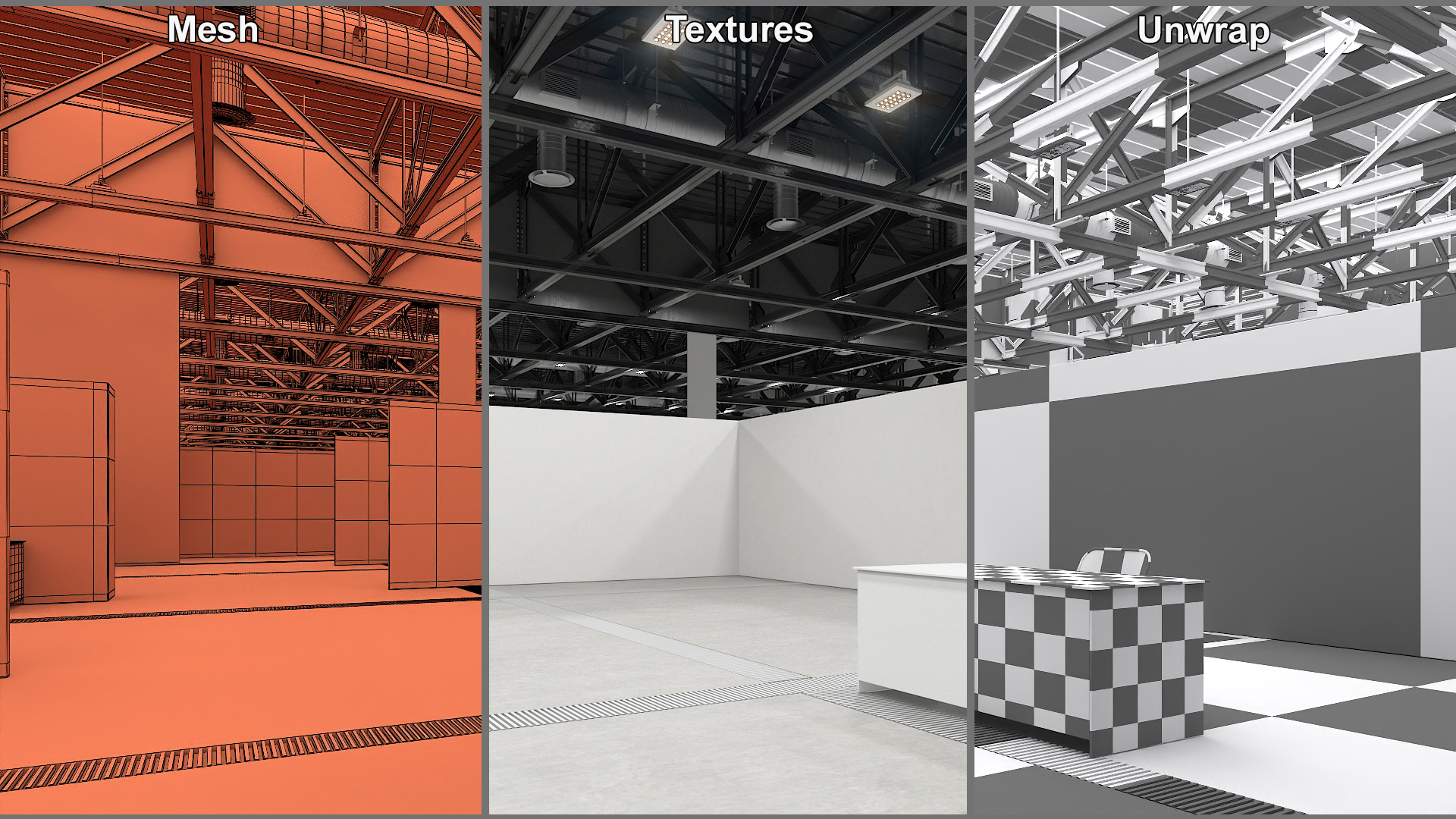 Office Cubicle Workspace 3D model