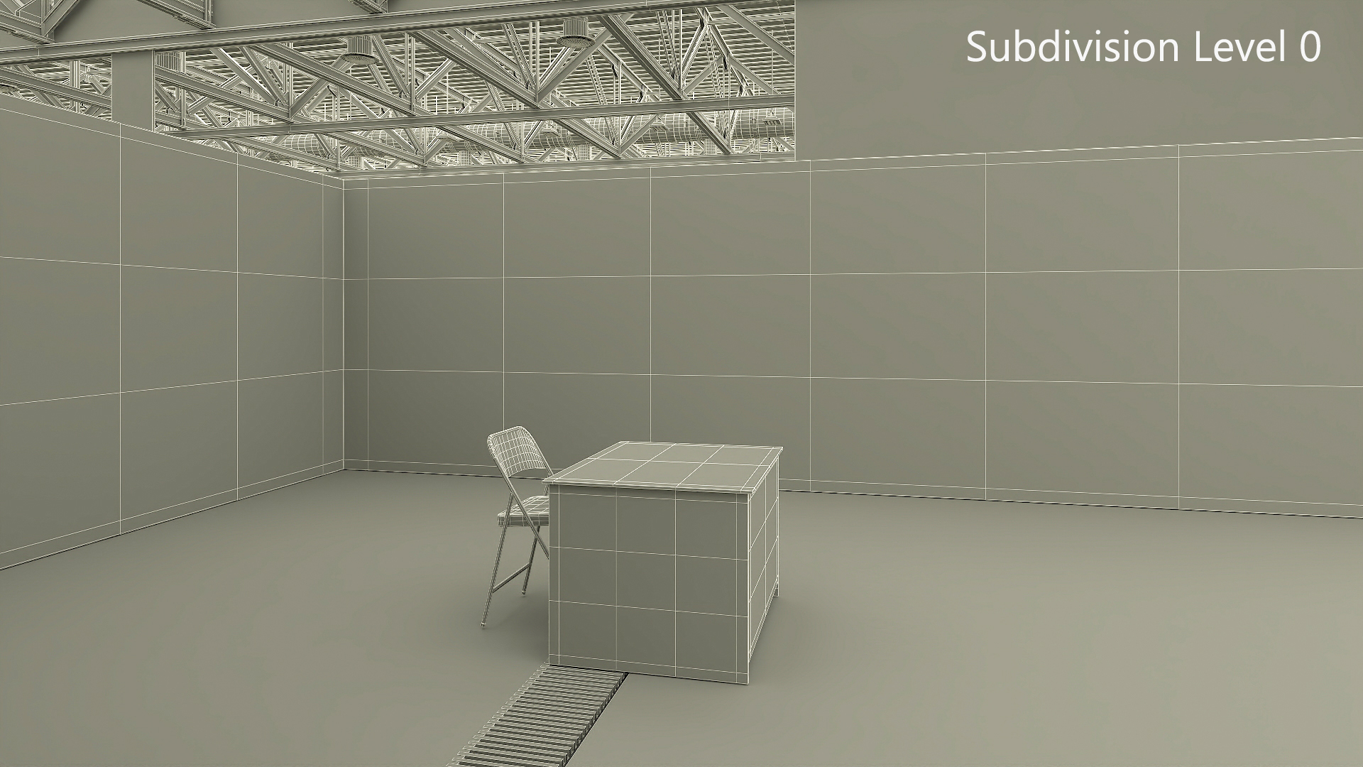 Office Cubicle Workspace 3D model