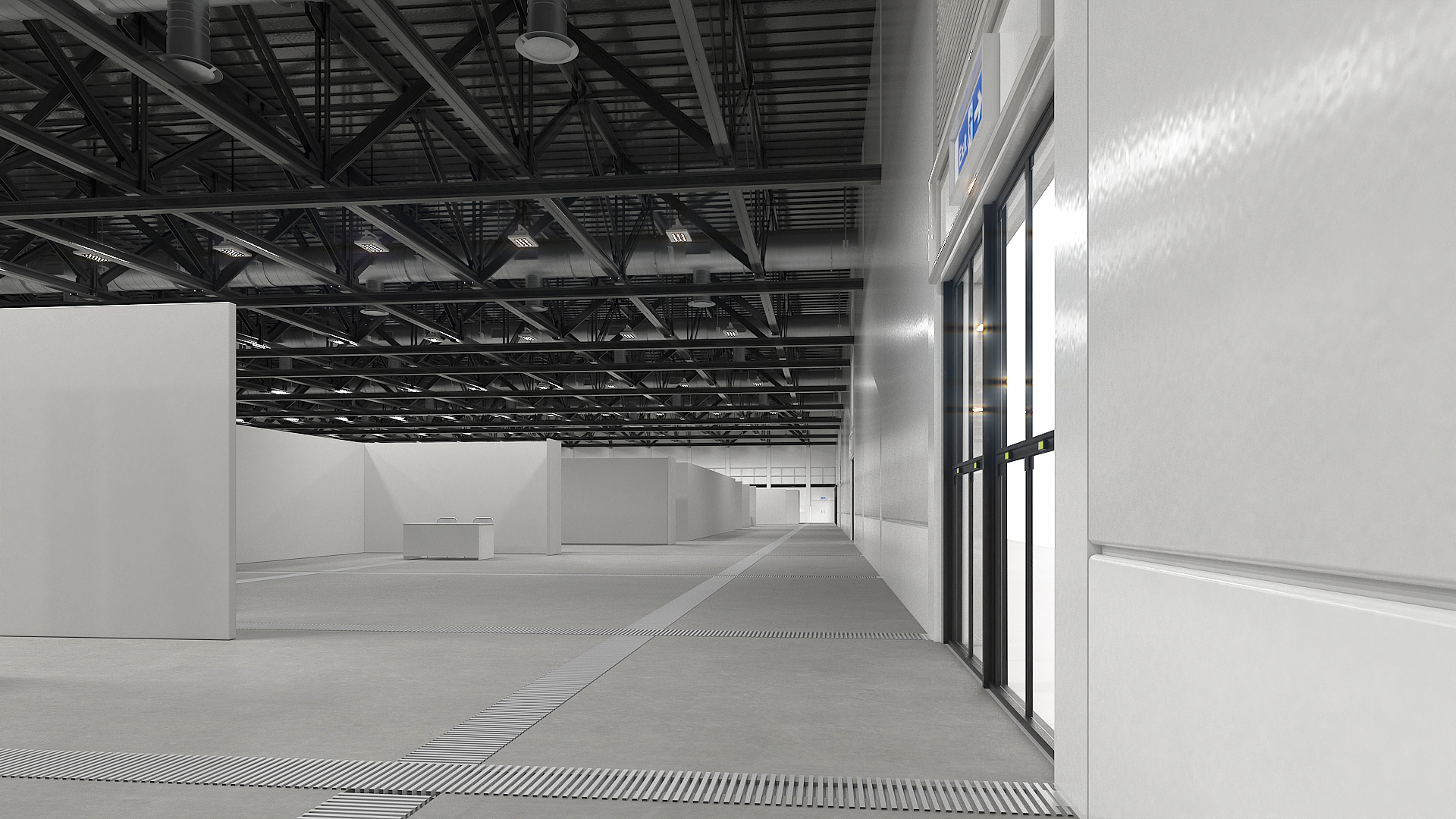 Office Cubicle Workspace 3D model