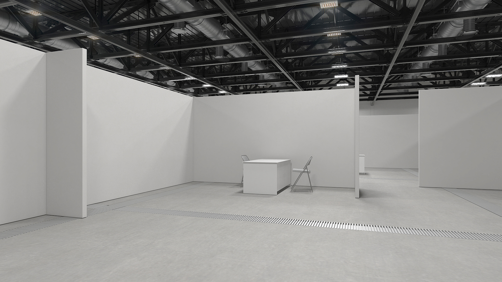Office Cubicle Workspace 3D model