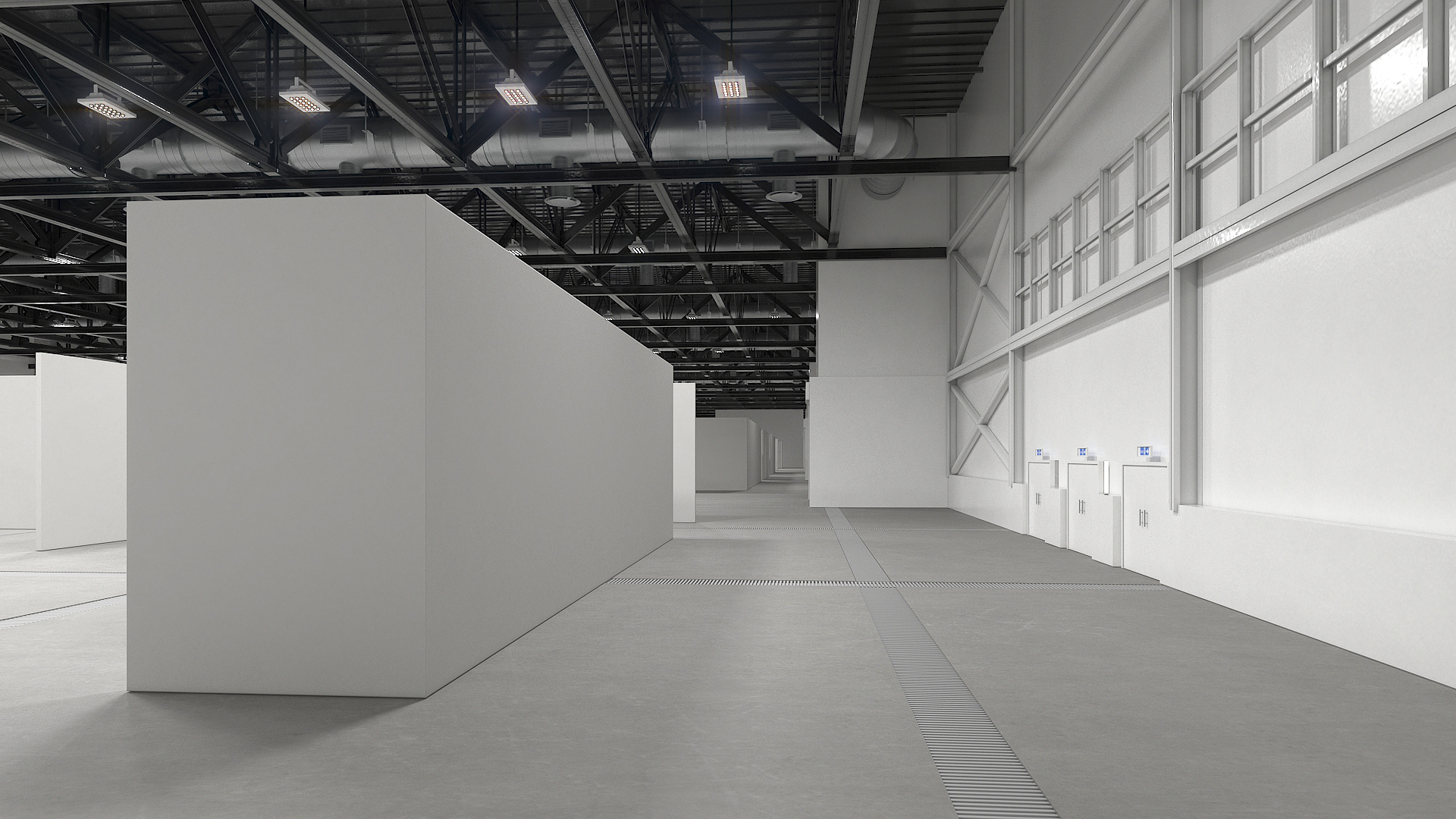 Office Cubicle Workspace 3D model