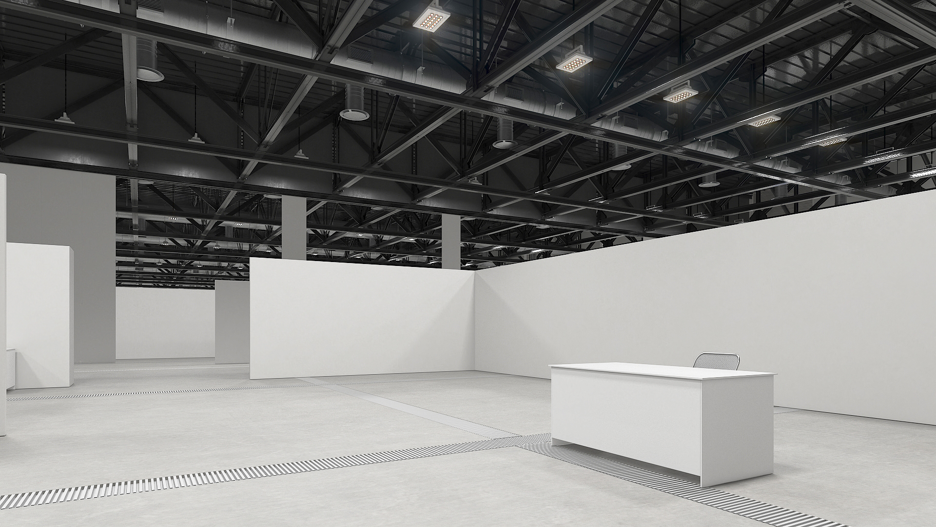 Office Cubicle Workspace 3D model