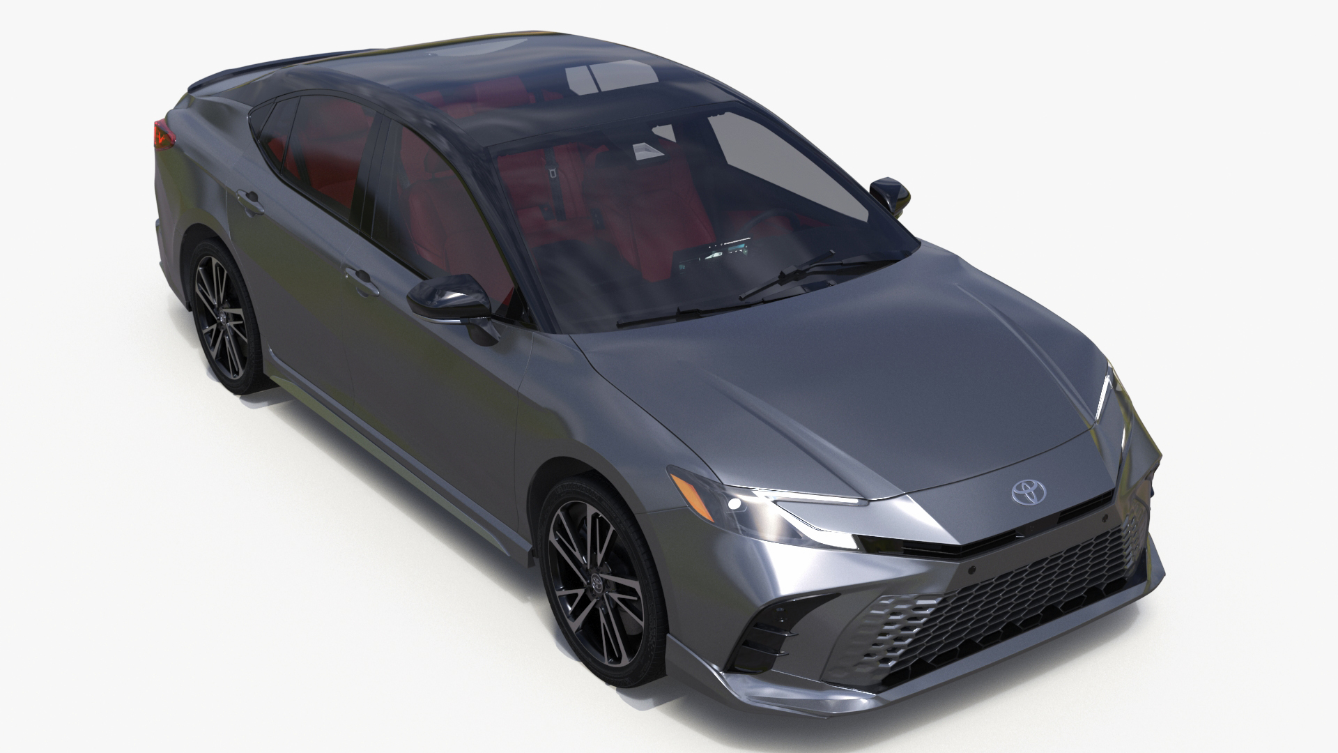3D model Toyota Camry 2025 Hybrid Celestial Silver Metallic