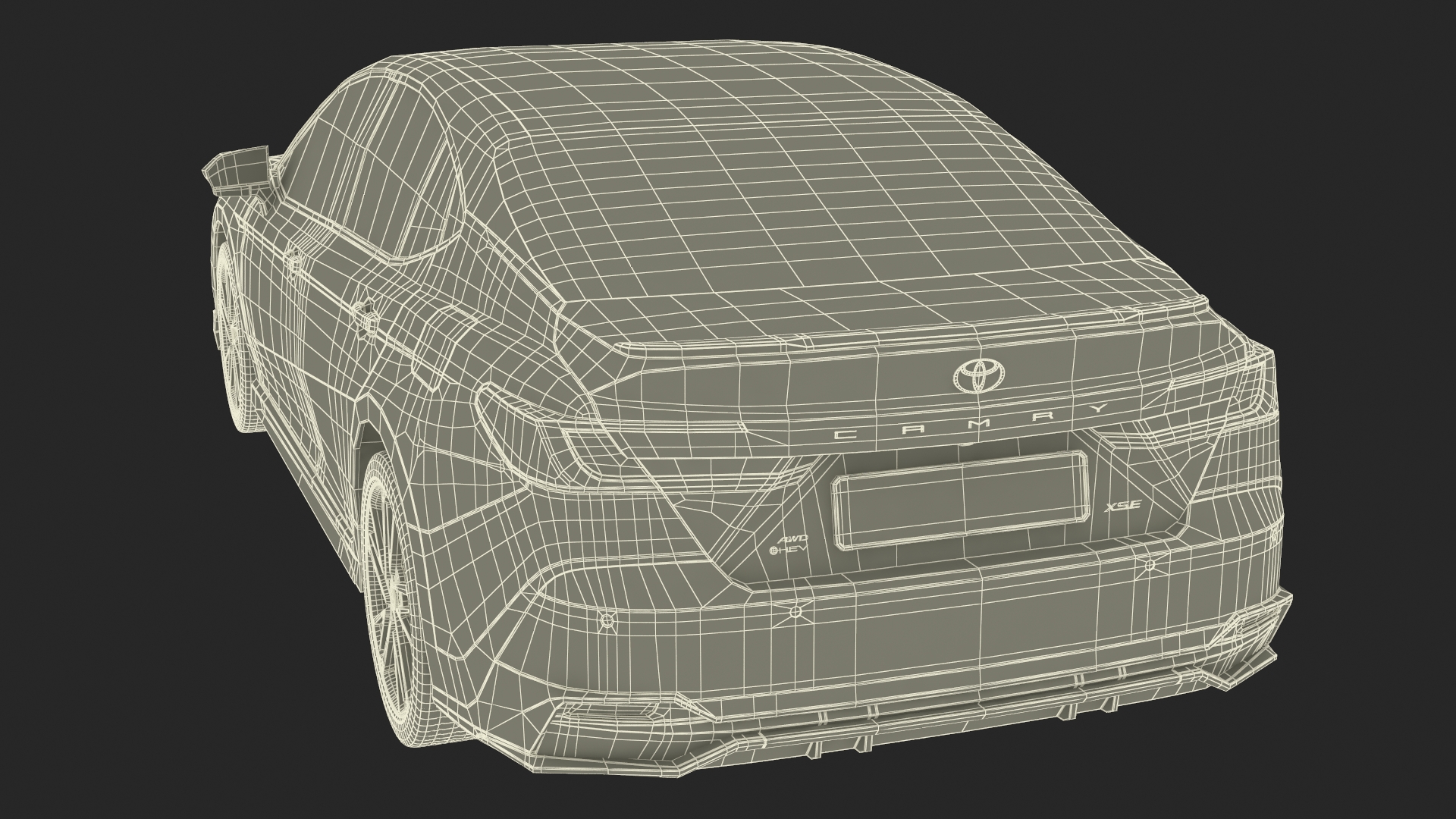 3D model Toyota Camry 2025 Hybrid Celestial Silver Metallic