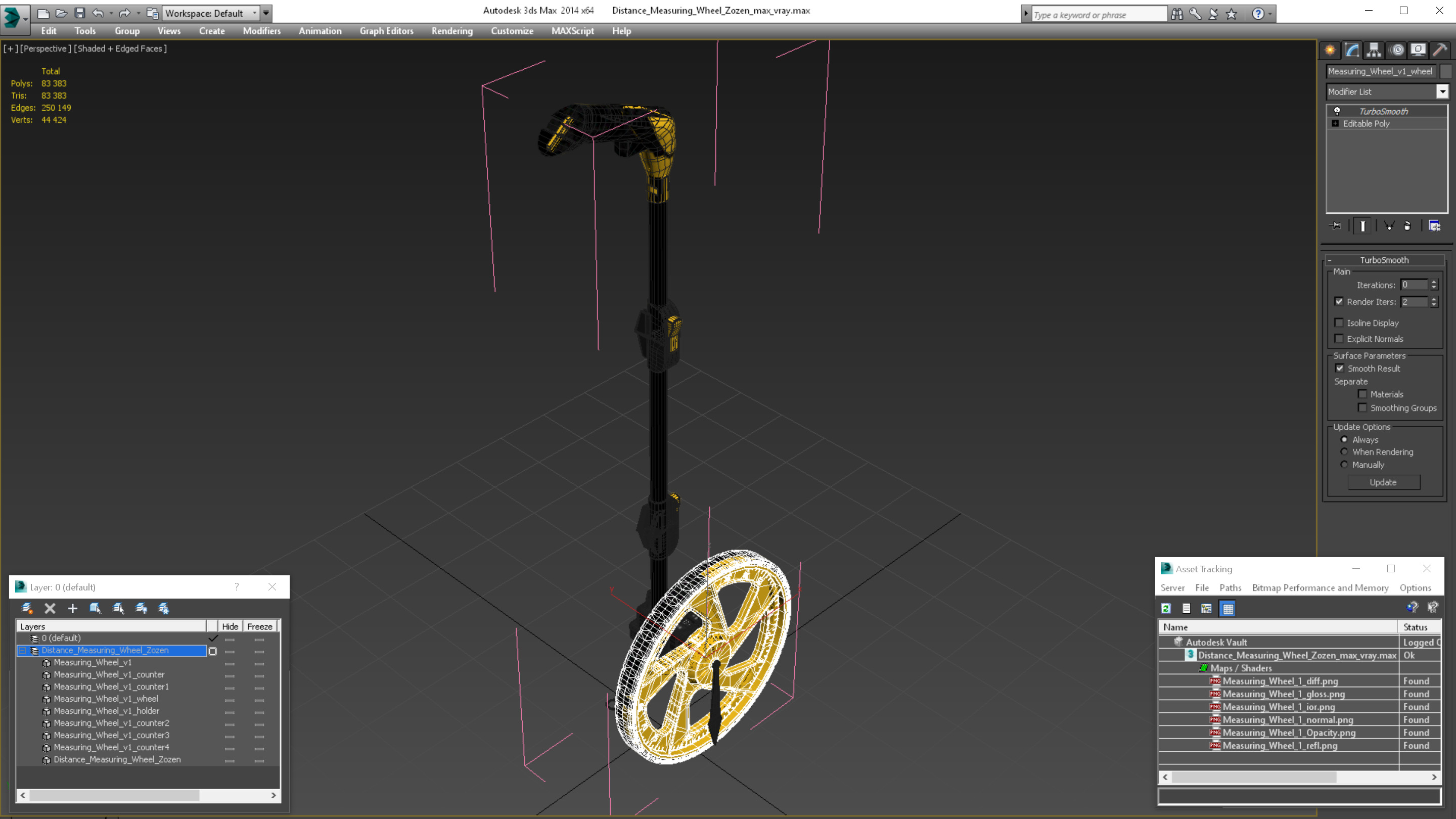 3D model Distance Measuring Wheel Zozen