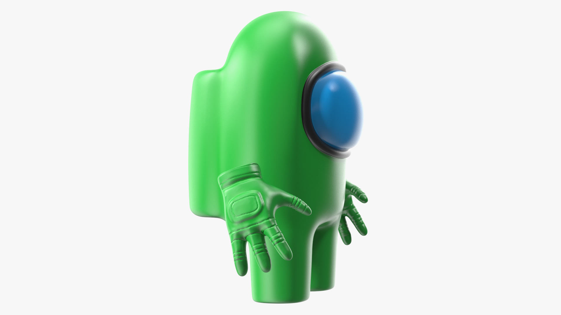 3D model Among Us Character Green Rigged for Cinema 4D