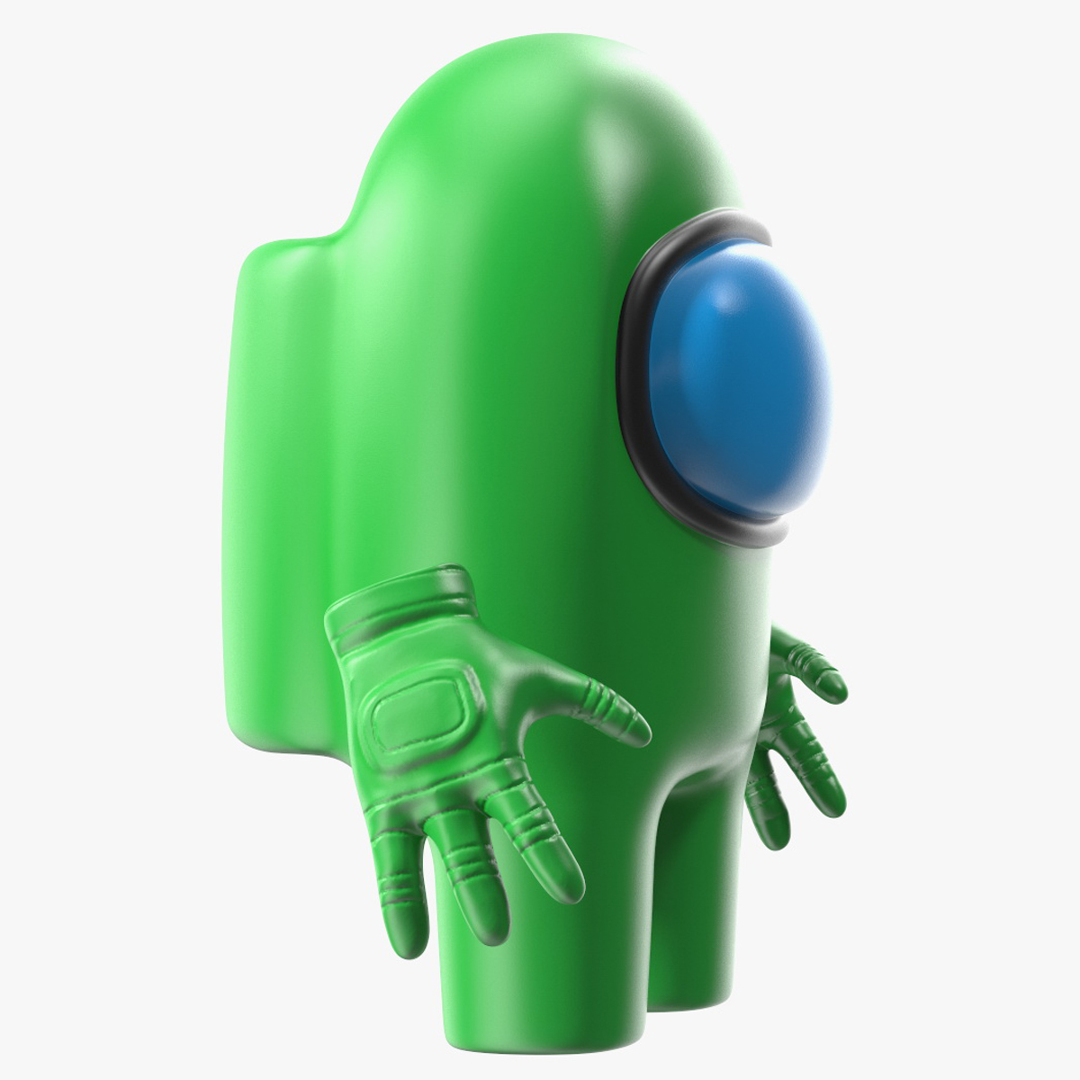 3D model Among Us Character Green Rigged for Cinema 4D