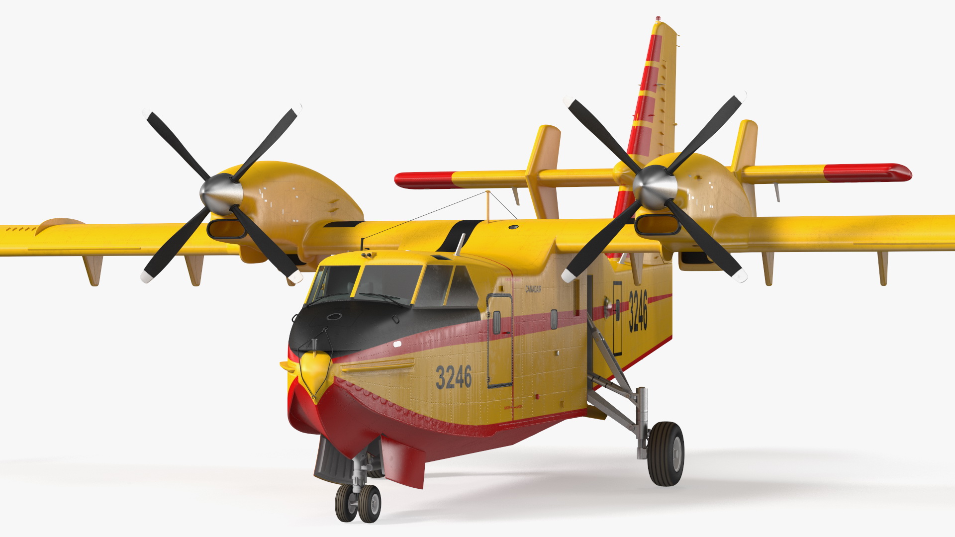 Canadair D415 Amphibious Water Bomber 3D