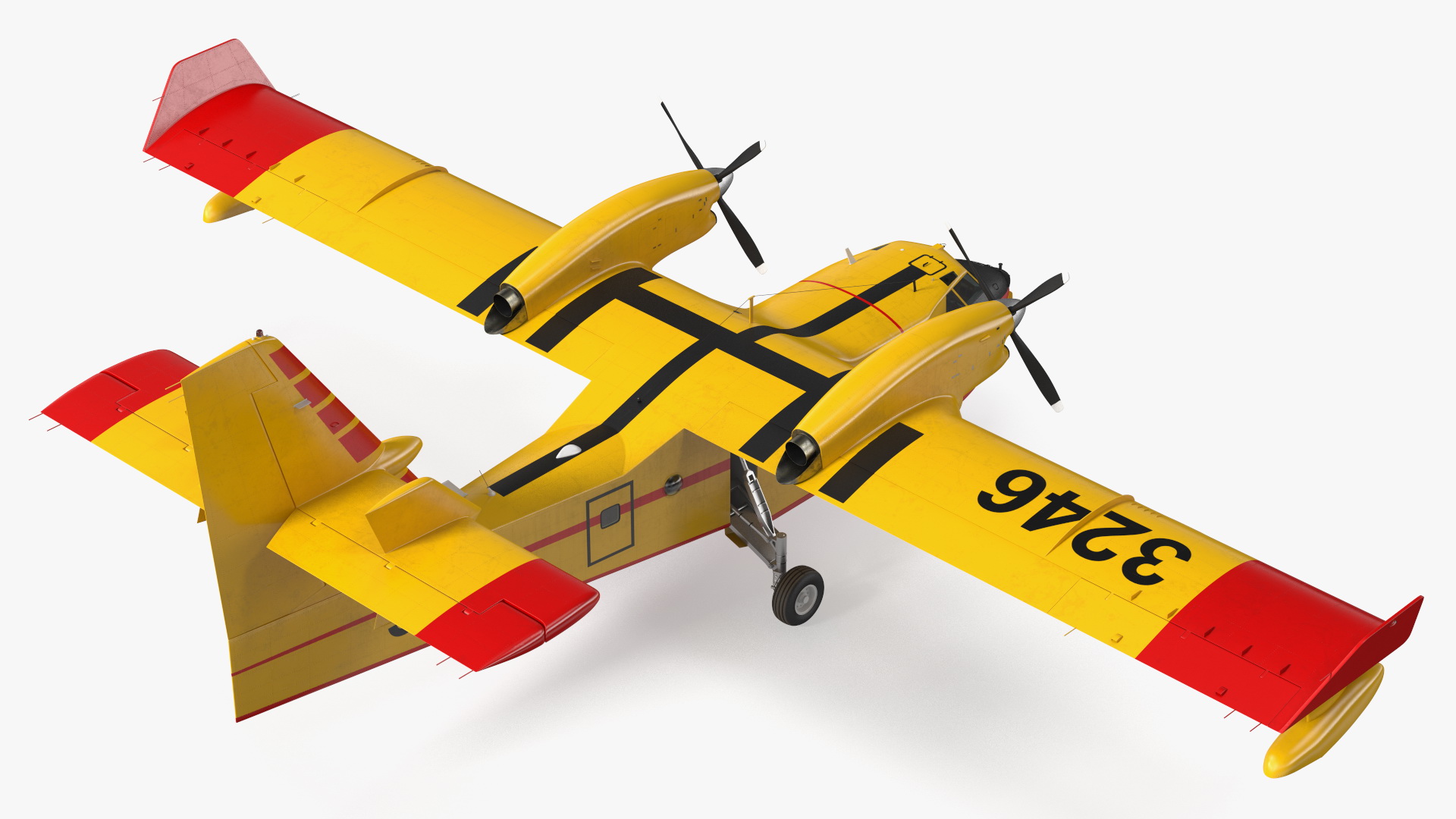 Canadair D415 Amphibious Water Bomber 3D