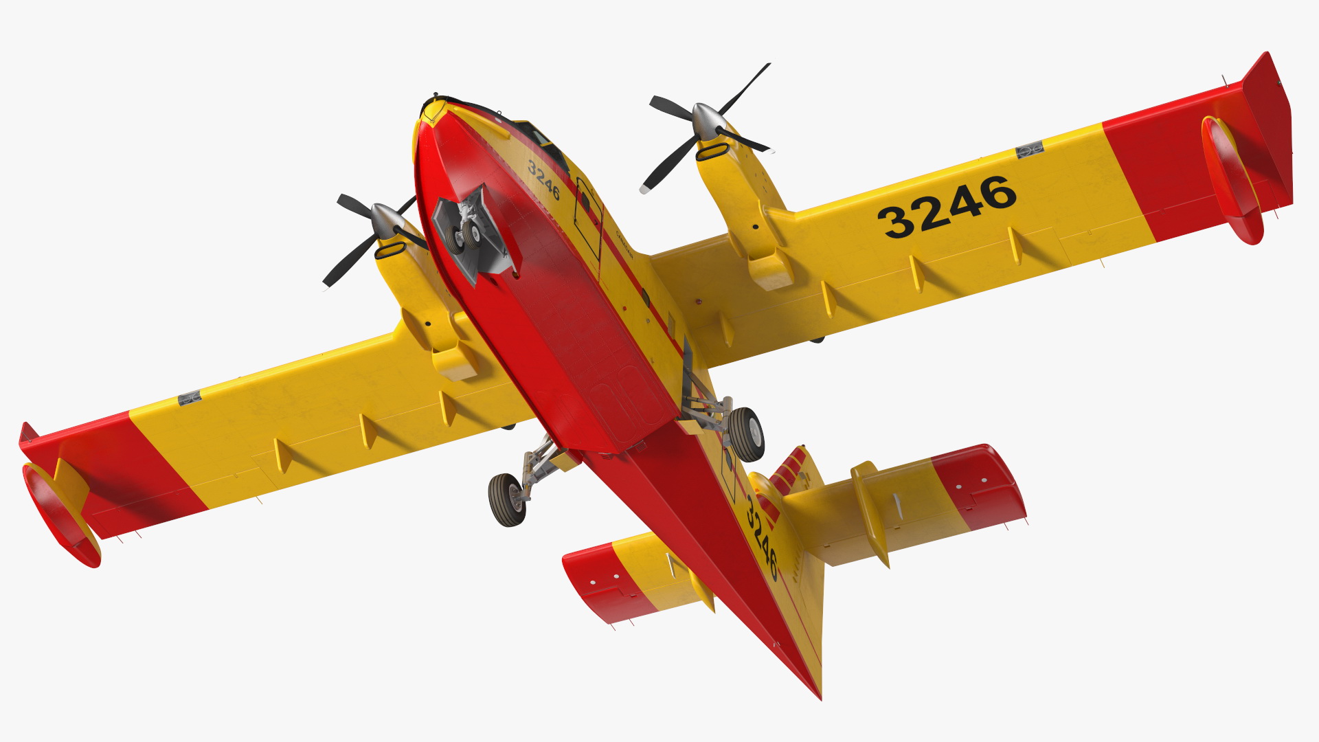 Canadair D415 Amphibious Water Bomber 3D
