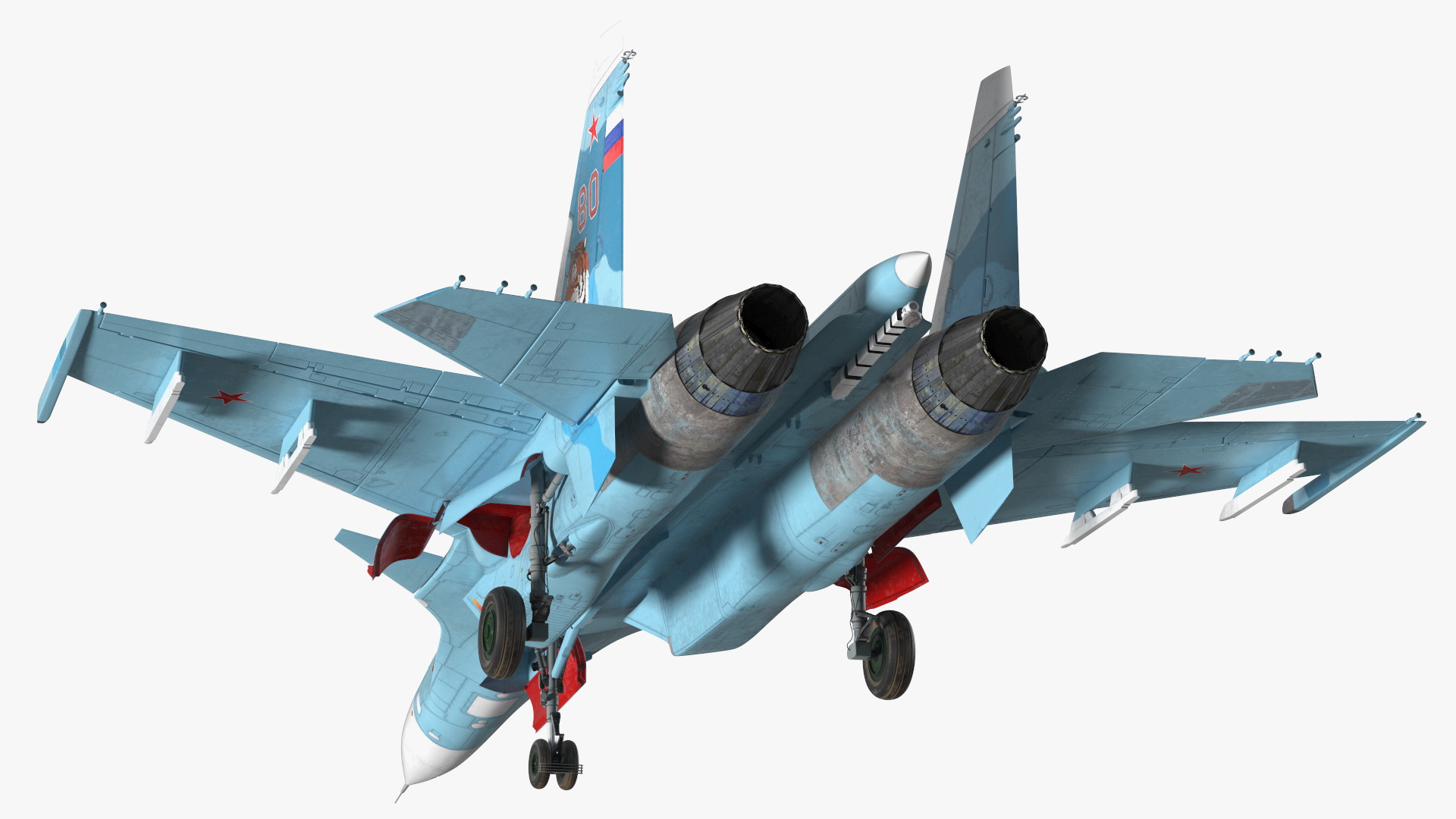 3D Sukhoi SU-33 Russian Navy Multirole Fighter model