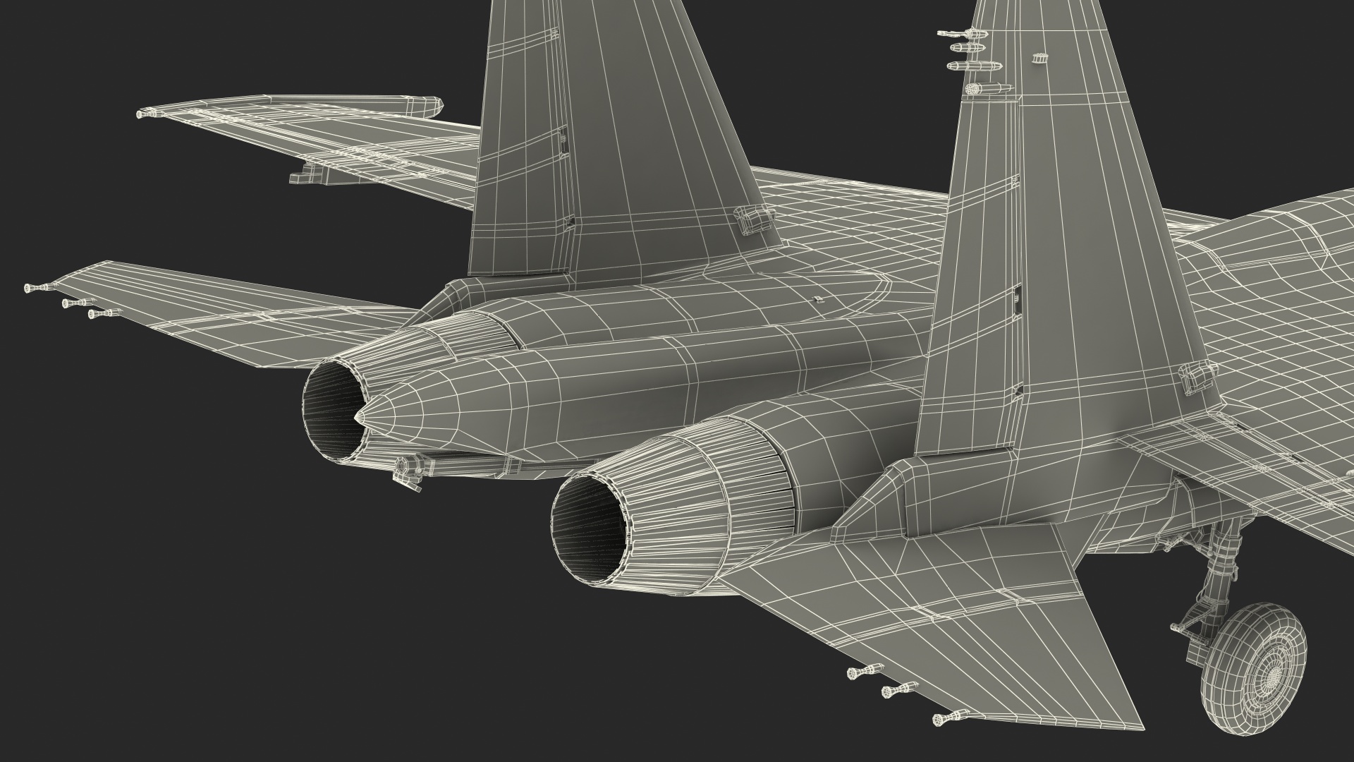 3D Sukhoi SU-33 Russian Navy Multirole Fighter model