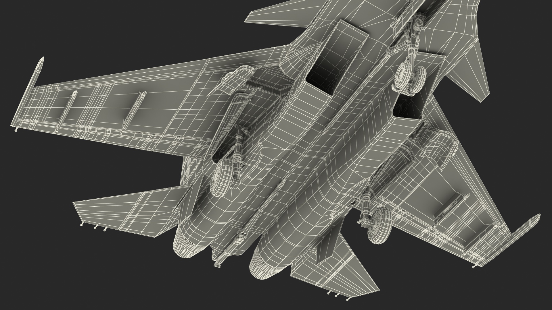 3D Sukhoi SU-33 Russian Navy Multirole Fighter model