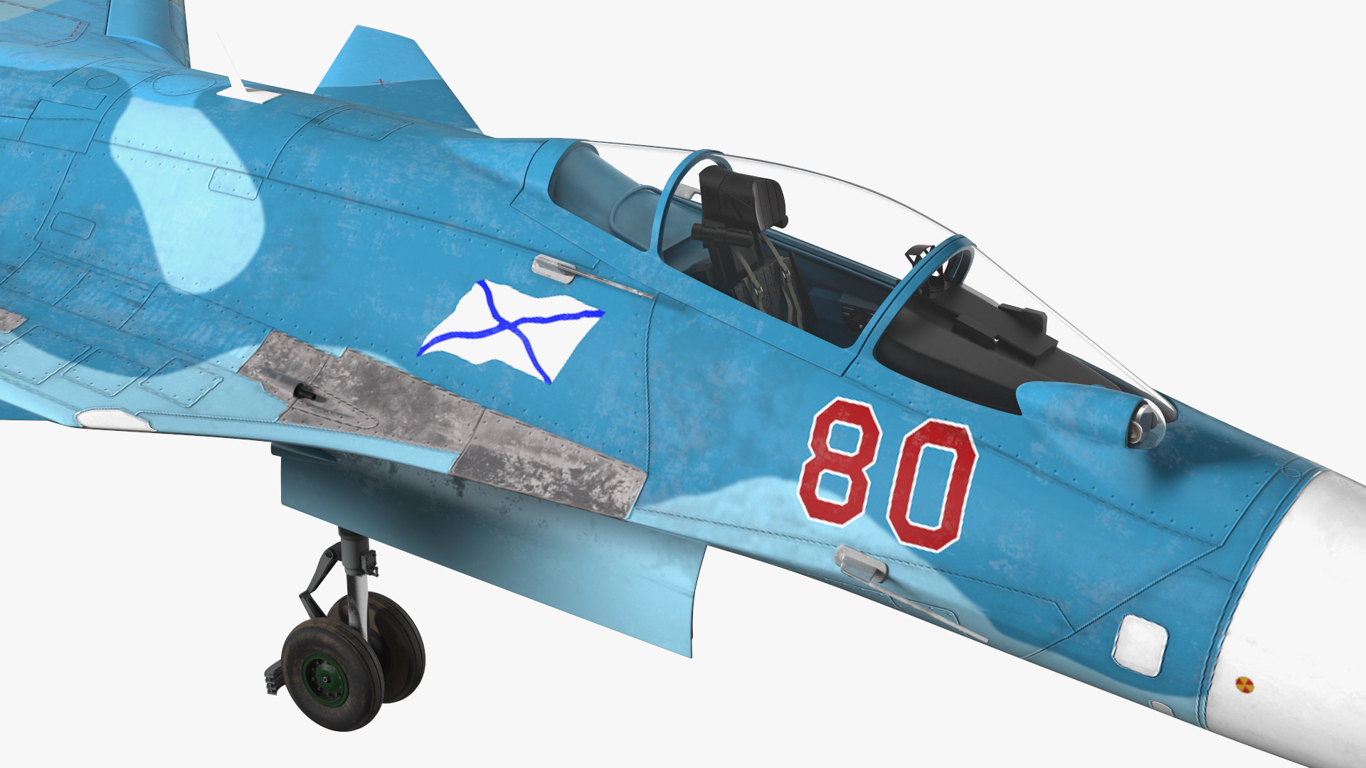 3D Sukhoi SU-33 Russian Navy Multirole Fighter model